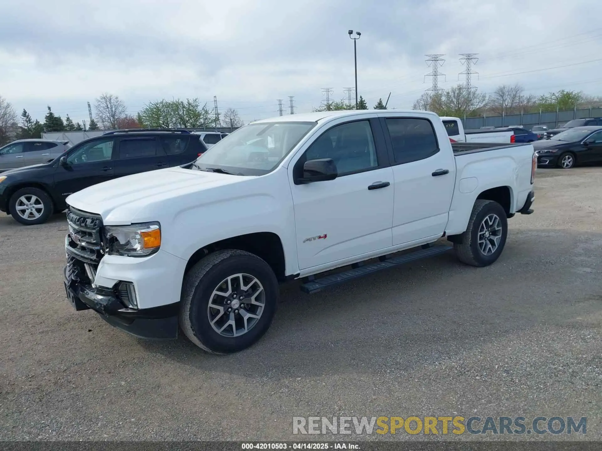 2 fotografías del automóvil dañado 1GTG6FEN9M1226610 GMC CANYON 2021