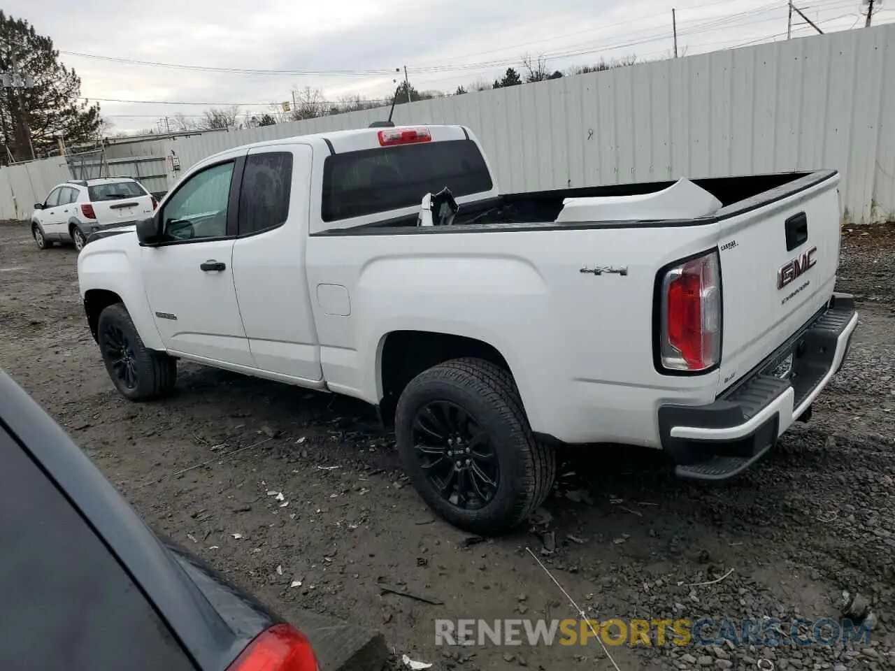 2 fotografías del automóvil dañado 1GTH6BEN1M1289178 GMC CANYON 2021