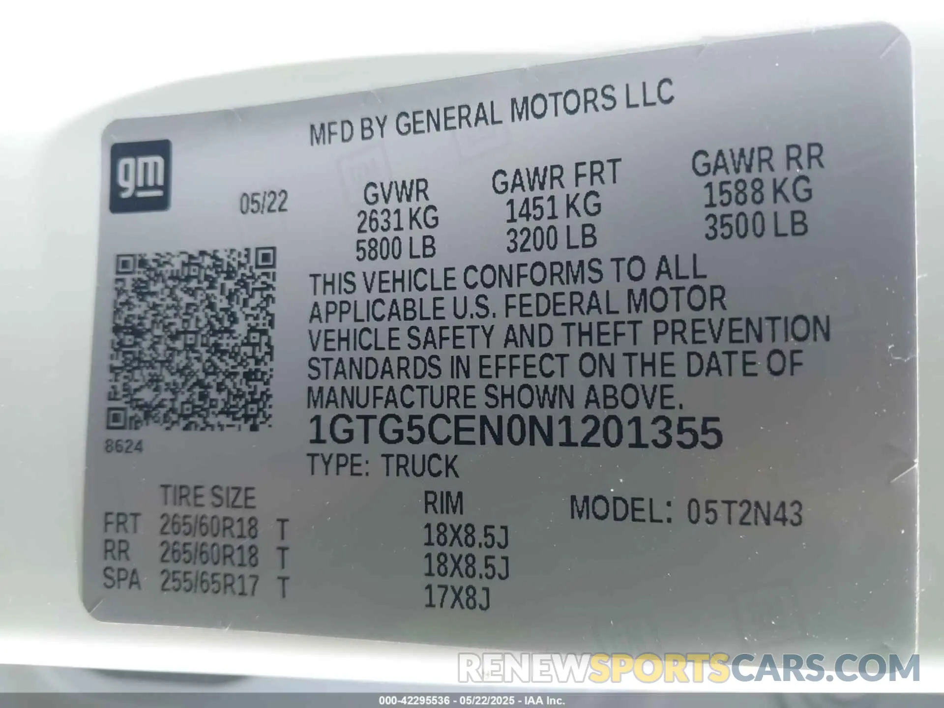 9 fotografías del automóvil dañado 1GTG5CEN0N1201355 GMC CANYON 2022