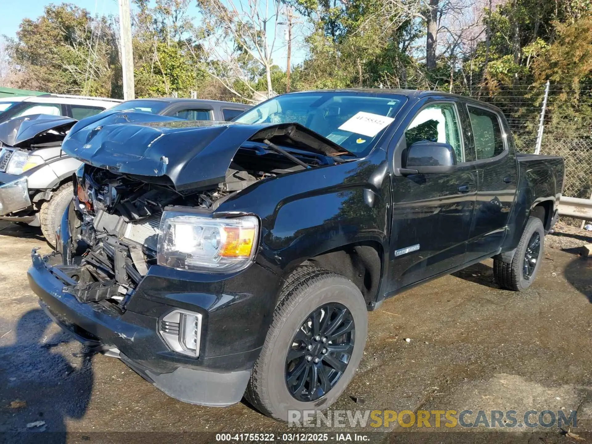 2 fotografías del automóvil dañado 1GTG5CEN1N1296346 GMC CANYON 2022