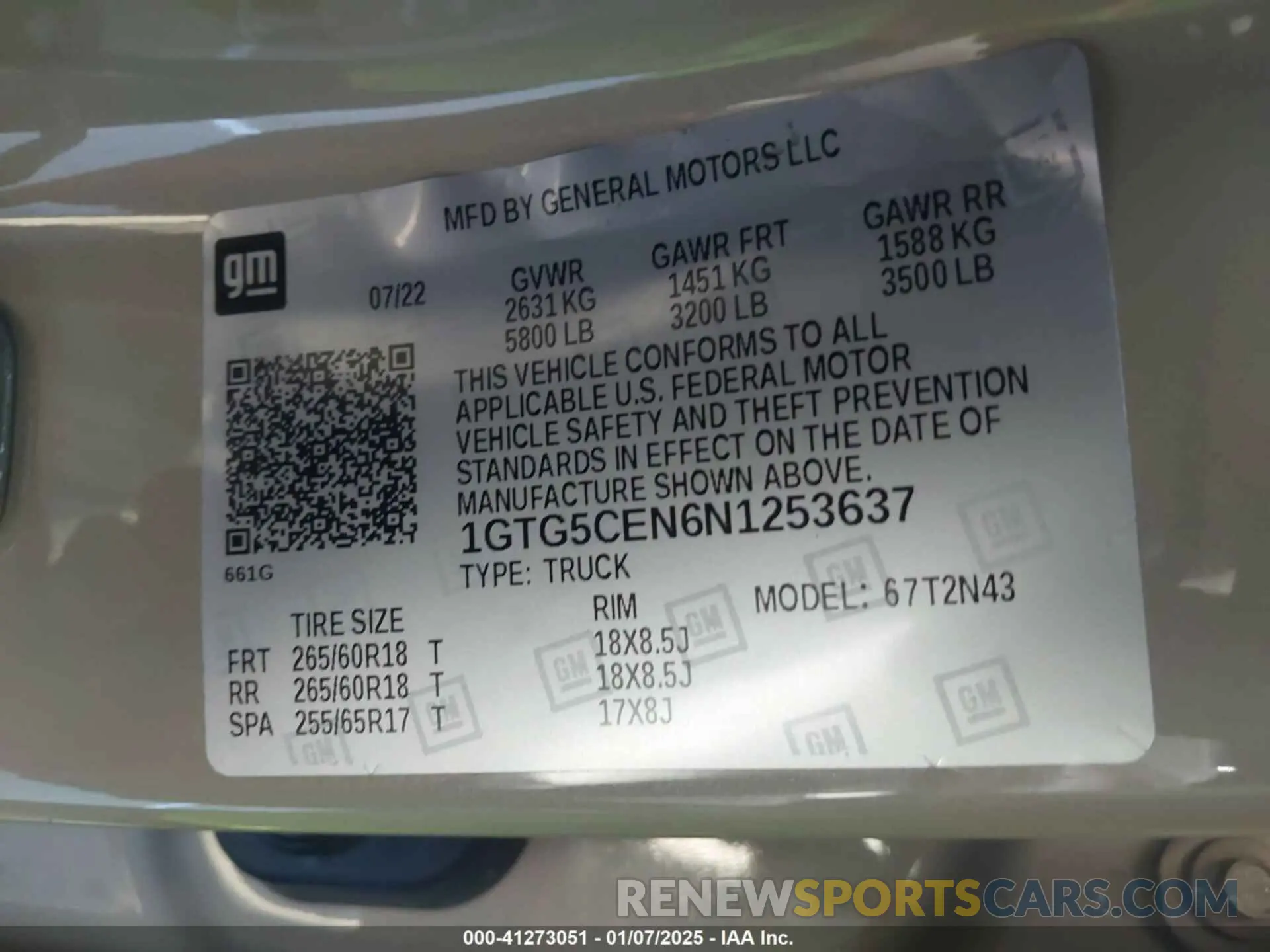 9 fotografías del automóvil dañado 1GTG5CEN6N1253637 GMC CANYON 2022
