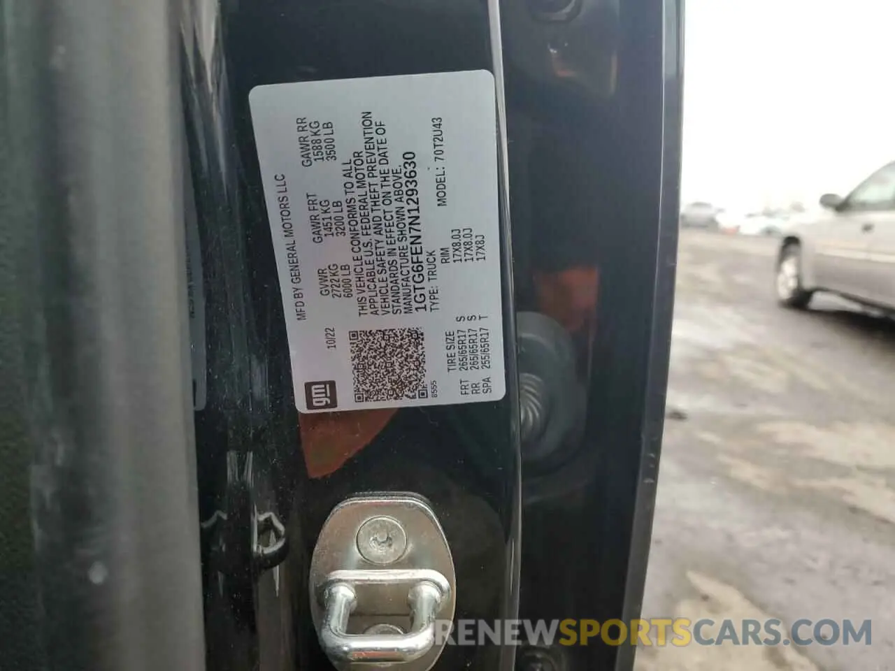 12 fotografías del automóvil dañado 1GTG6FEN7N1293630 GMC CANYON 2022