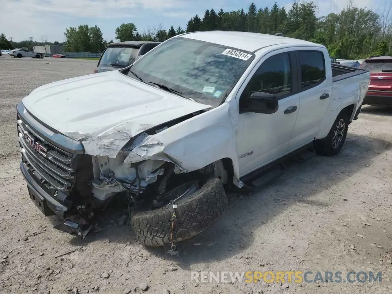 1 fotografías del automóvil dañado 1GTG6FENXN1155791 GMC CANYON 2022