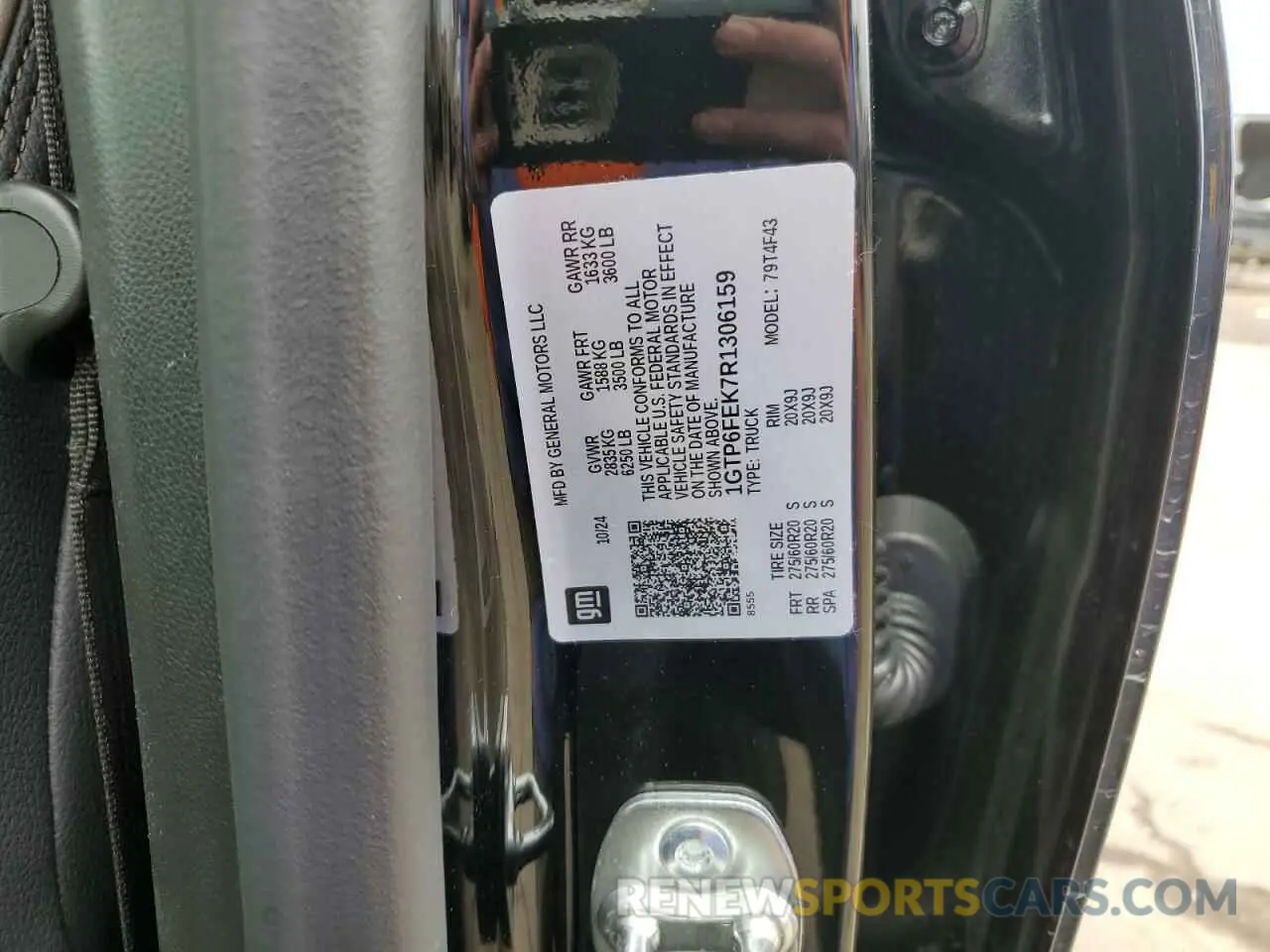 12 fotografías del automóvil dañado 1GTP6FEK7R1306159 GMC CANYON 2024