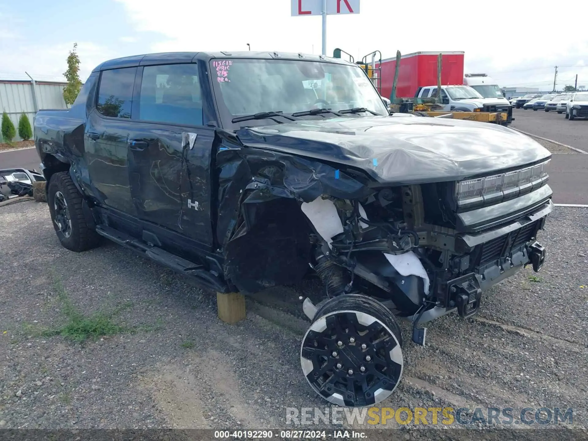 1 fotografías del automóvil dañado 1GT40DDA3RU108940 GMC HUMMER EV PICKUP 2024