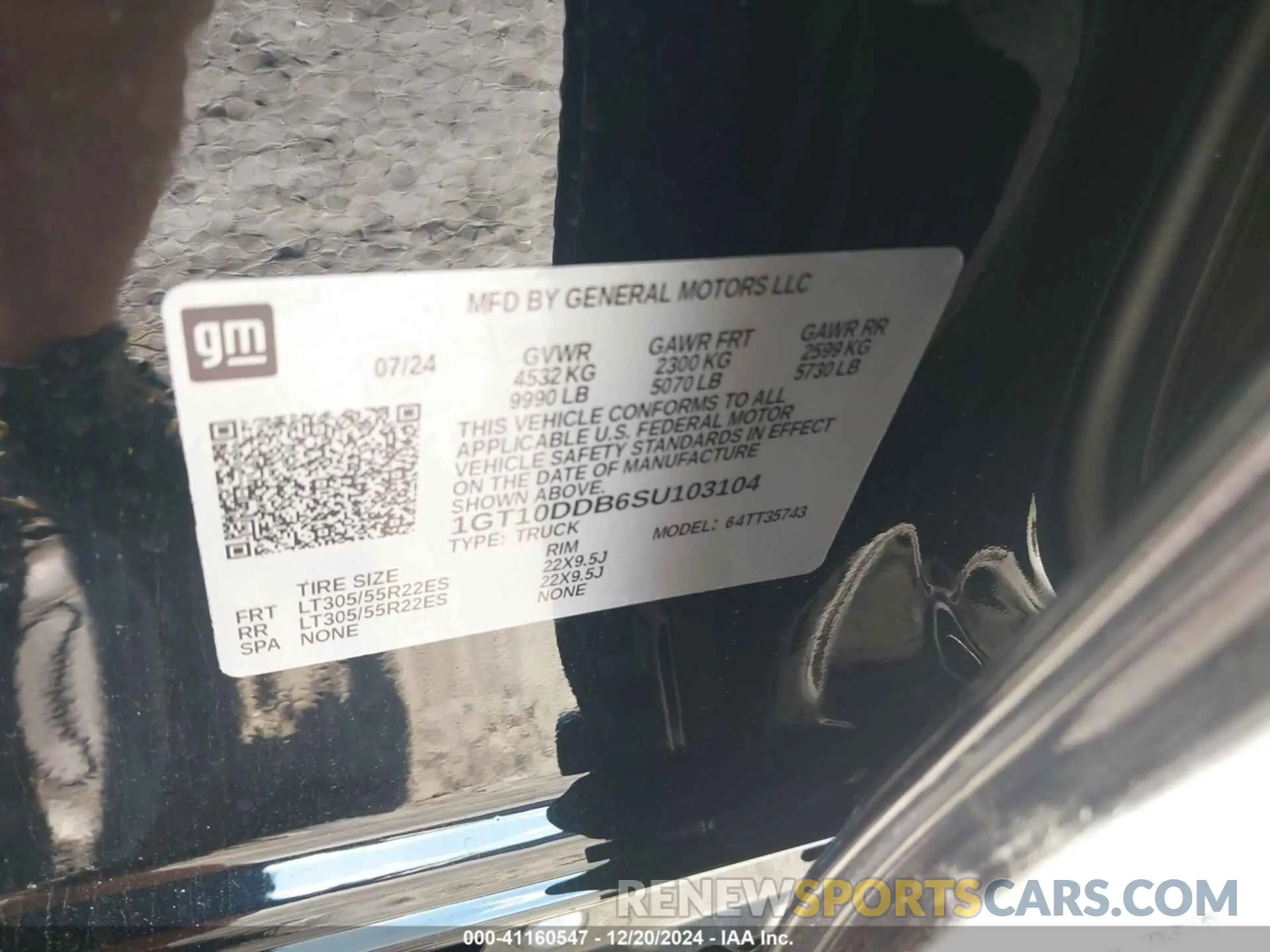 9 fotografías del automóvil dañado 1GT10DDB6SU103104 GMC HUMMER EV PICKUP 2025