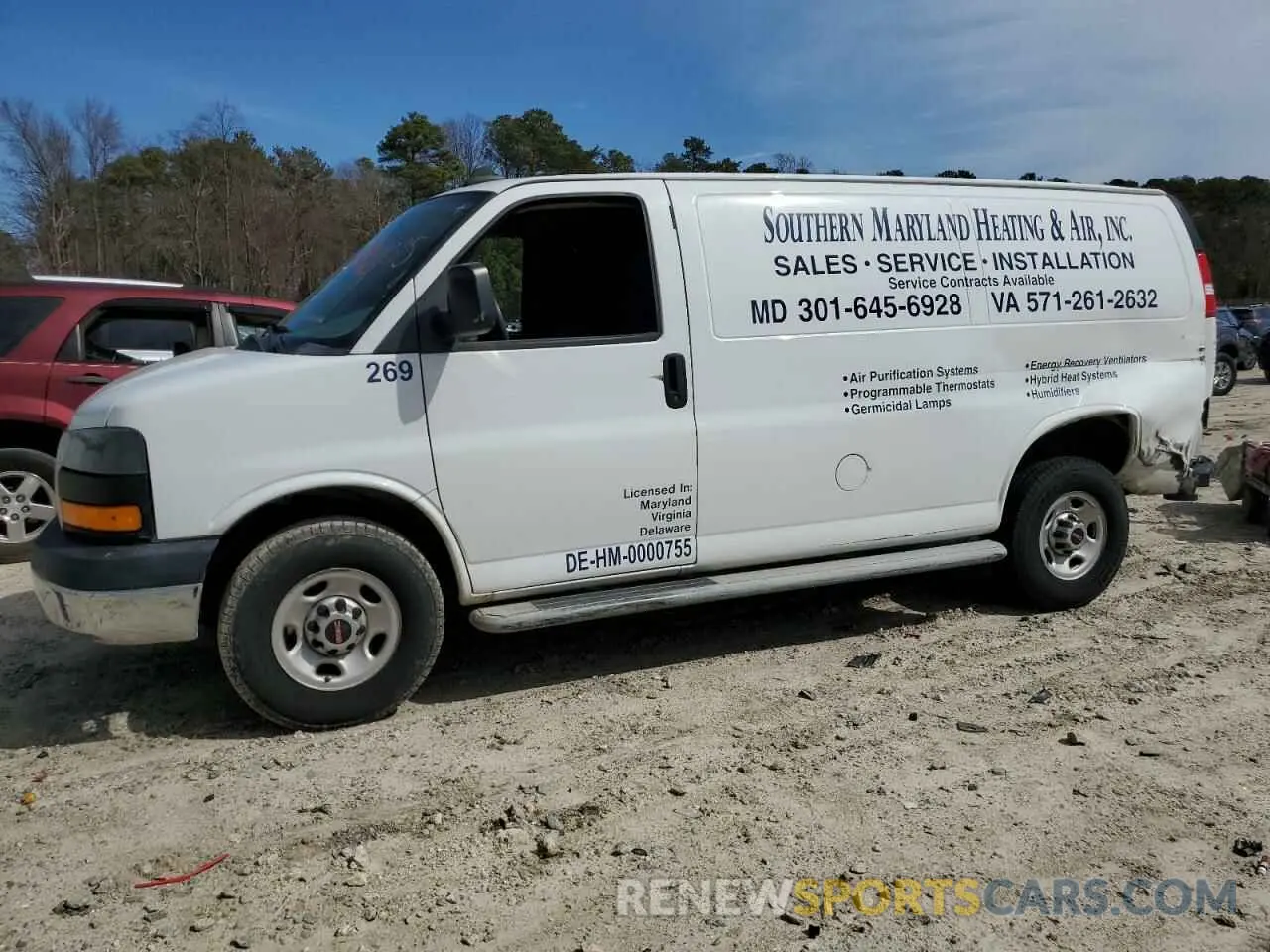 1 fotografías del automóvil dañado 1GTW7AFG0L1247517 GMC SAVANA 2020