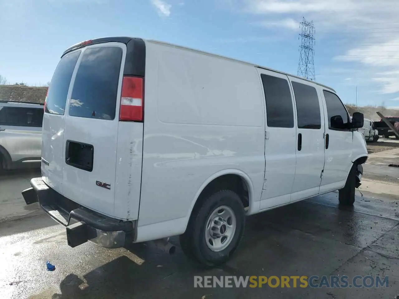 3 fotografías del automóvil dañado 1GTW7AFGXL1264289 GMC SAVANA 2020