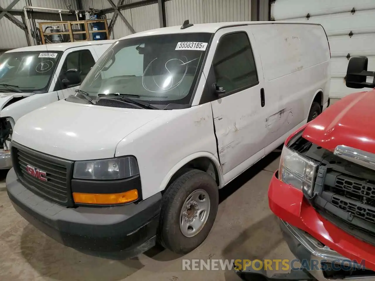 1 fotografías del automóvil dañado 1GTW7AFPXL1273588 GMC SAVANA 2020