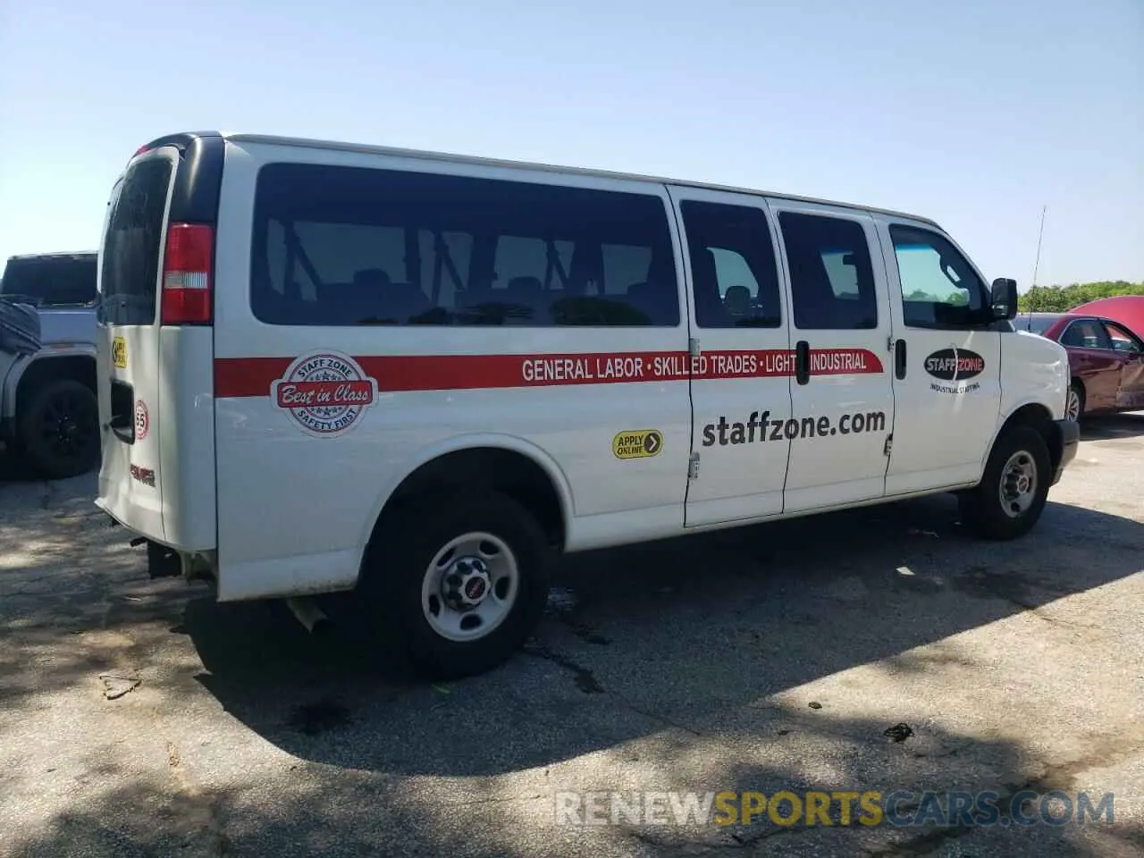 3 fotografías del automóvil dañado 1GJZ7NFP0P1118194 GMC SAVANA 2023