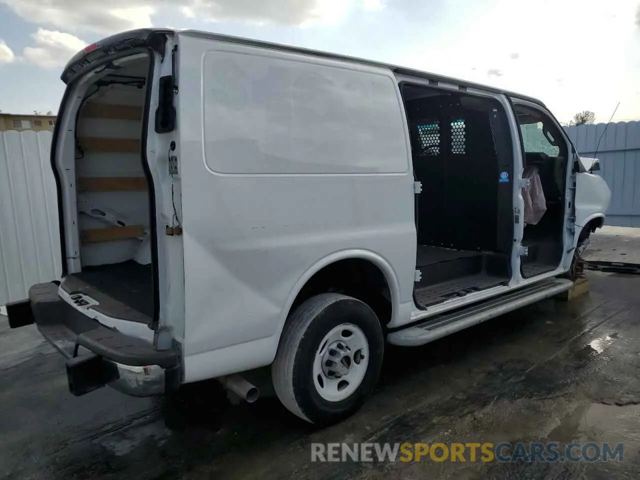 3 fotografías del automóvil dañado 1GTW7AFP1P1130650 GMC SAVANA 2023