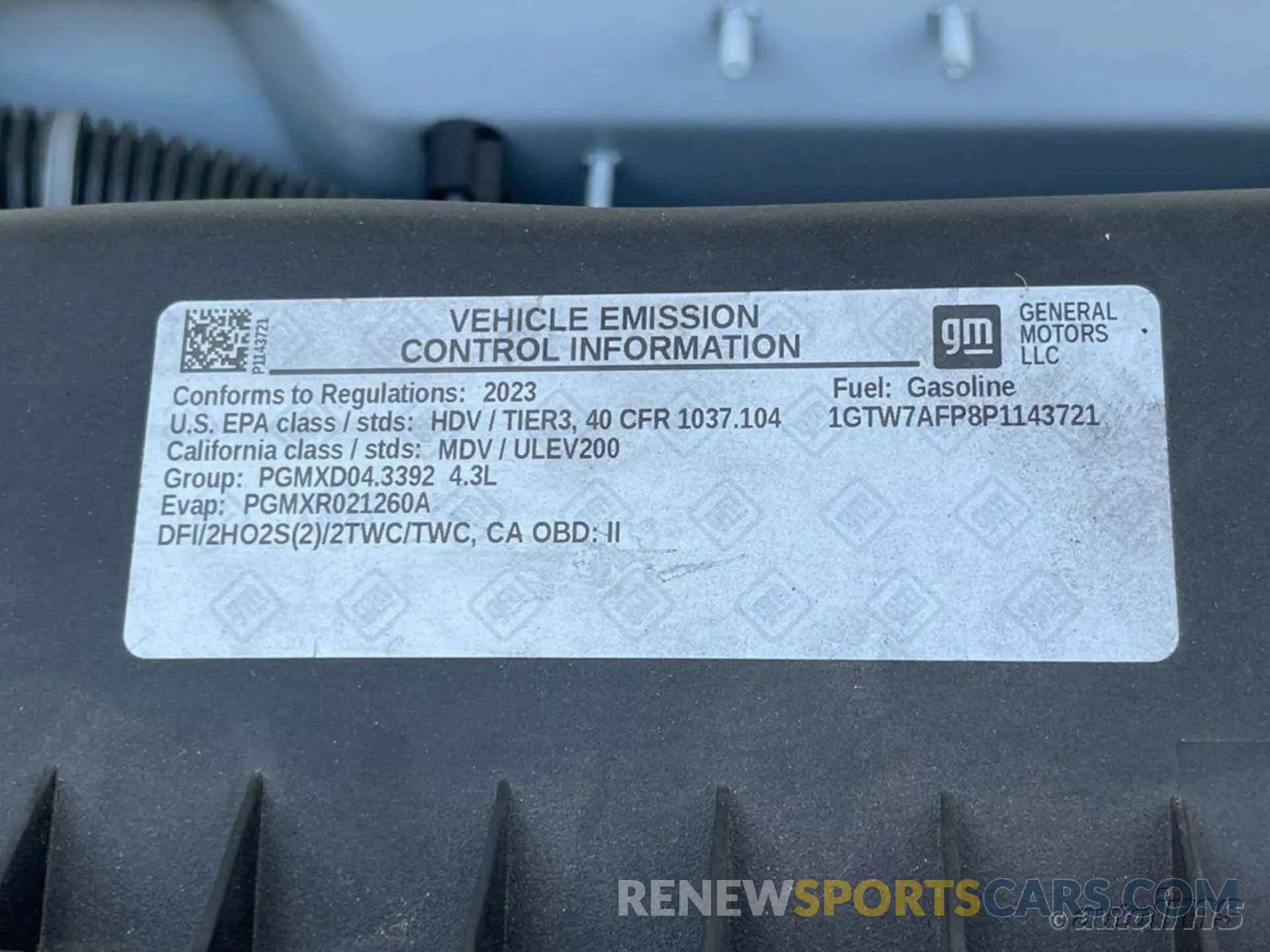 12 fotografías del automóvil dañado 1GTW7AFP8P1143721 GMC SAVANA 2023