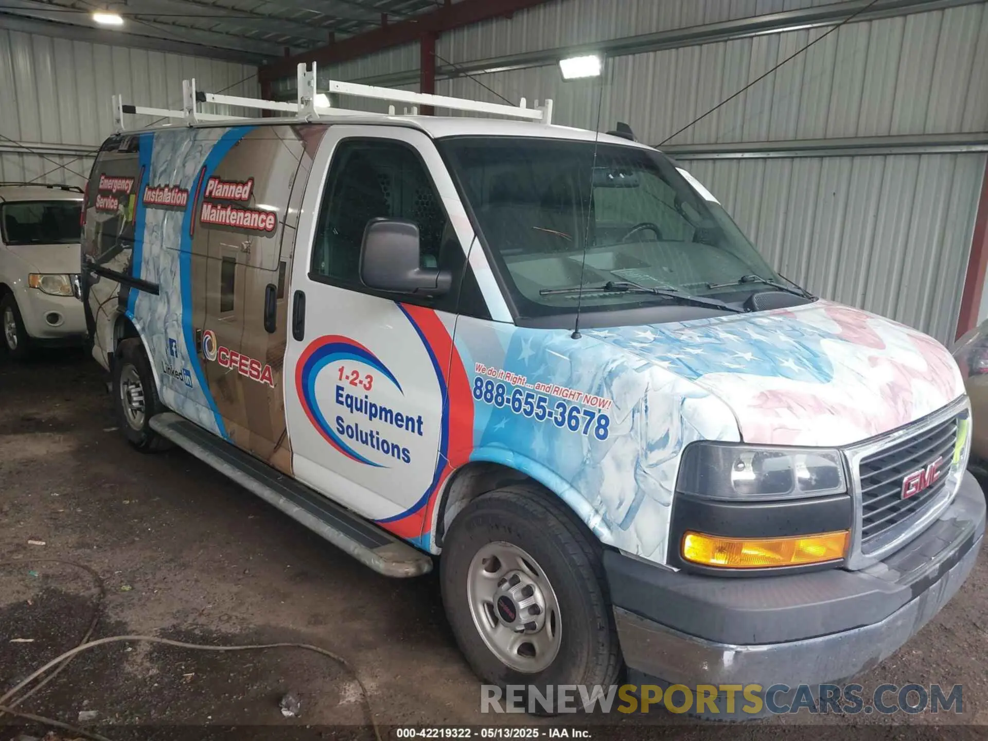 1 fotografías del automóvil dañado 1GTW7AFG8K1304433 GMC SAVANA 2500 2019