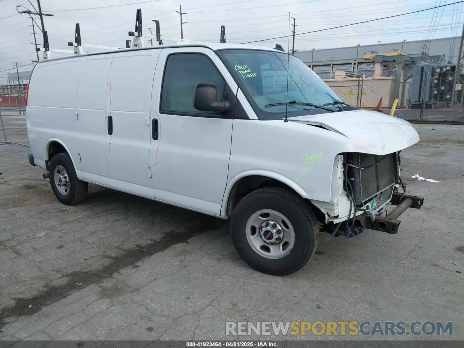 1 fotografías del automóvil dañado 1GTW7AFPXK1287974 GMC SAVANA 2500 2019