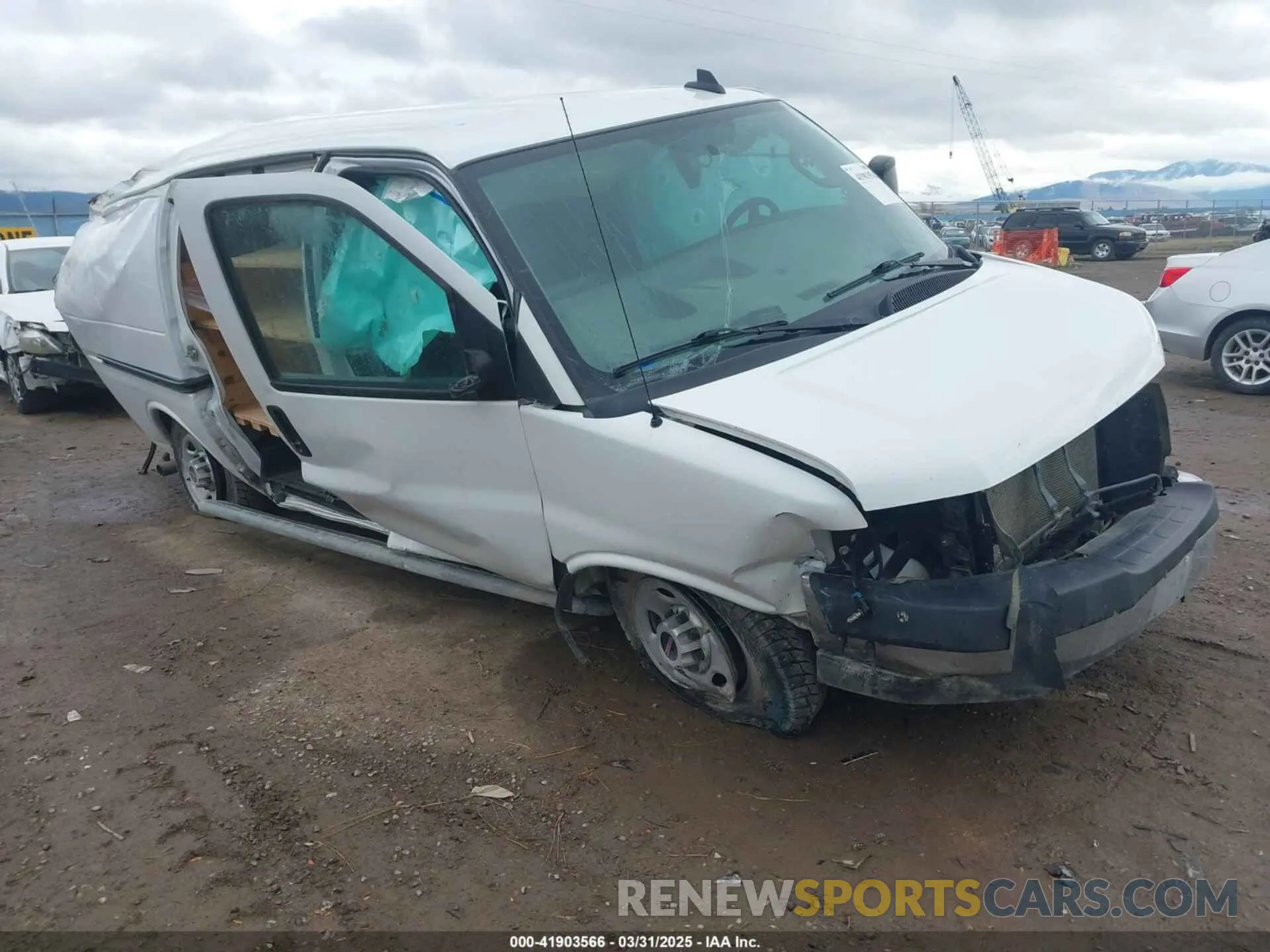 1 fotografías del automóvil dañado 1GTW7AFG7L1208567 GMC SAVANA CARGO 2020