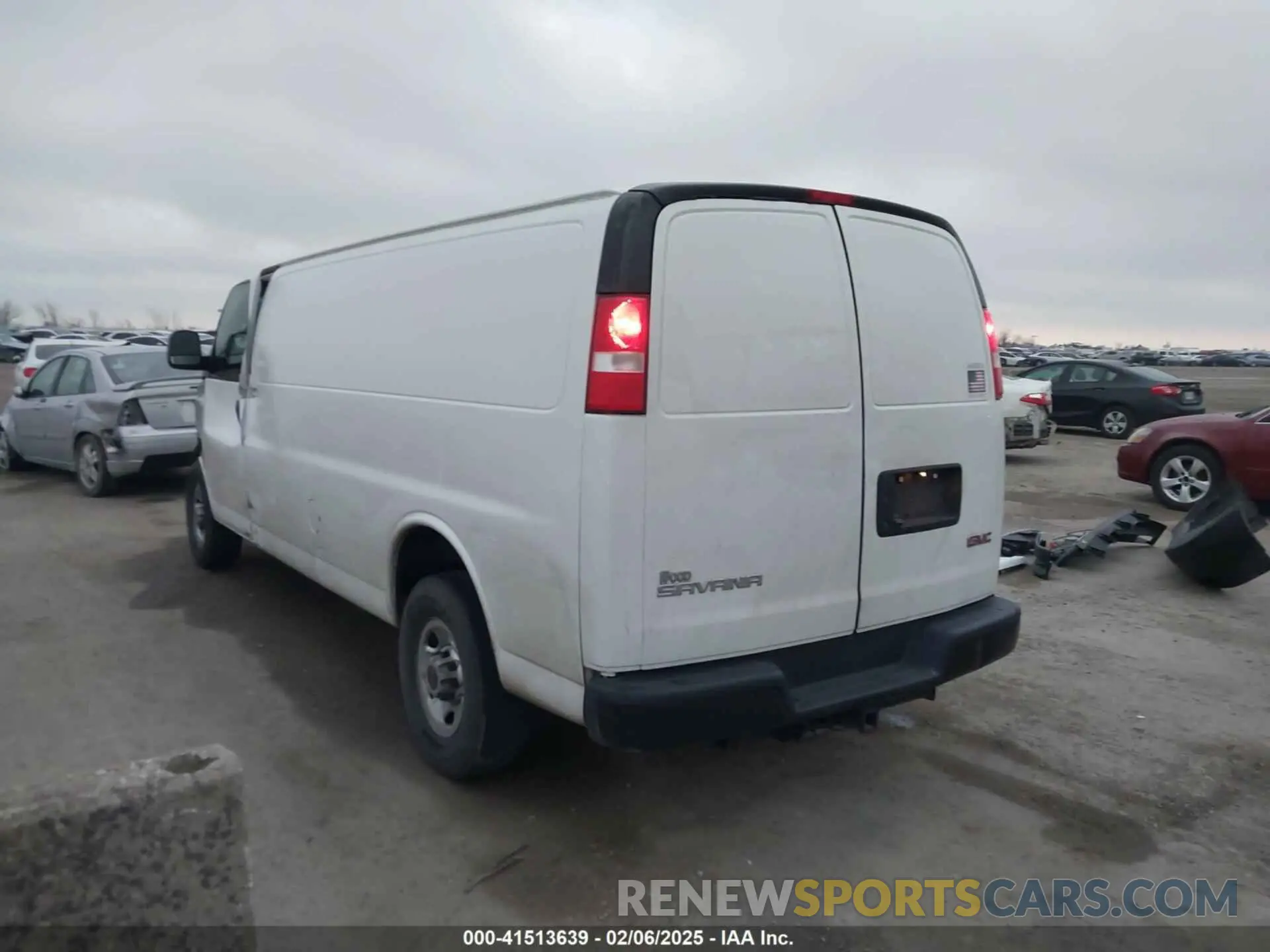 3 fotografías del automóvil dañado 1GTZ7HFG0L1193707 GMC SAVANA CARGO 2020