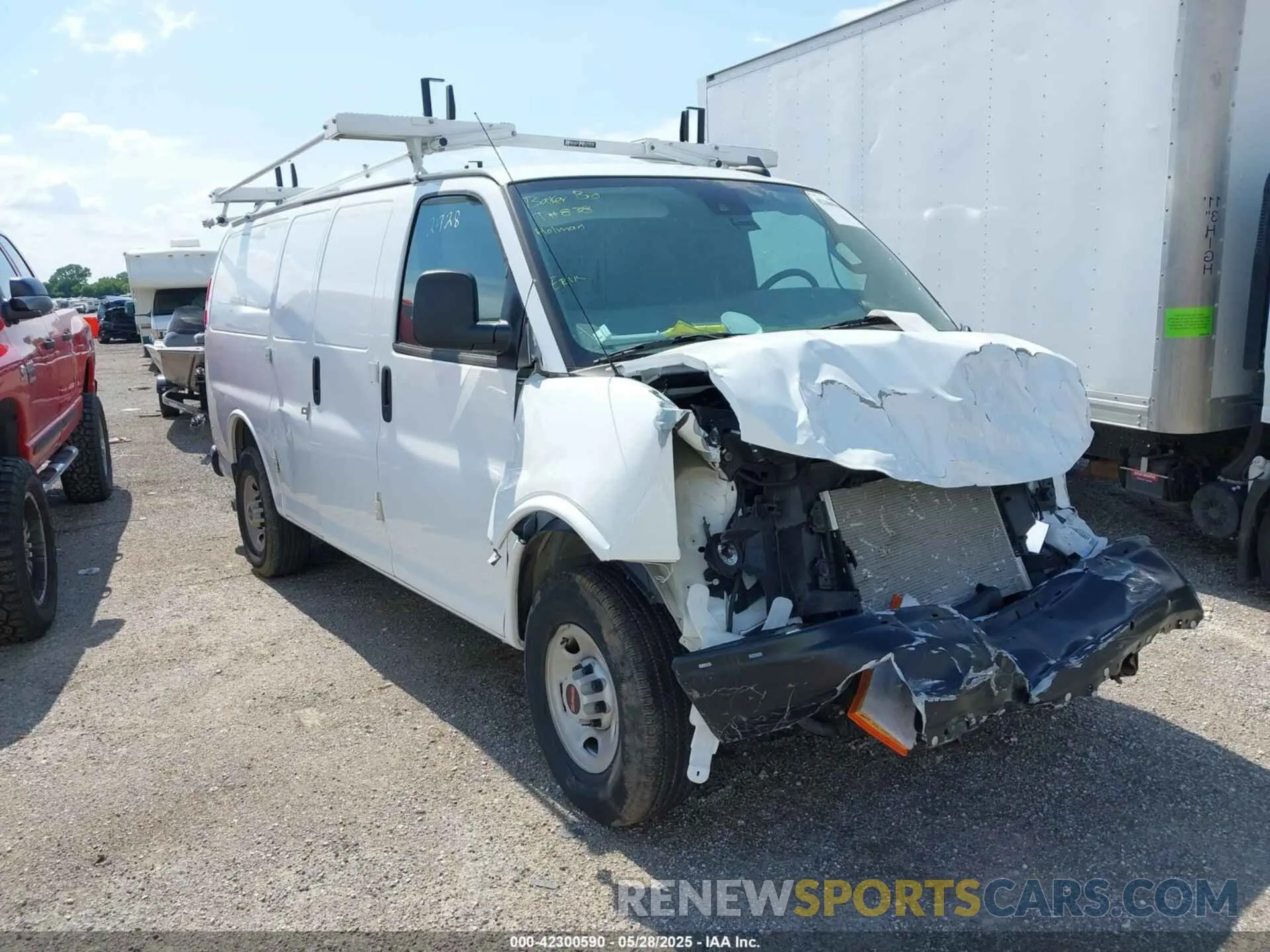1 fotografías del automóvil dañado 1GTW7AFP9P1152928 GMC SAVANA CARGO 2023
