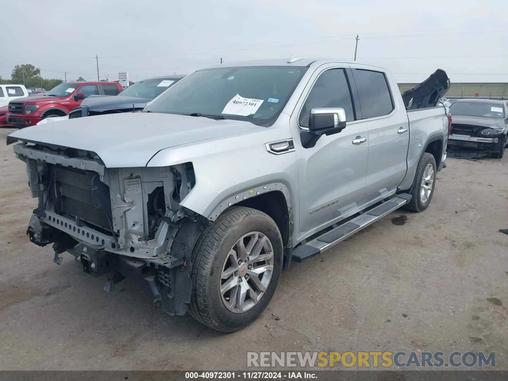 2 fotografías del automóvil dañado 1GTP8DED1KZ116381 GMC SIERRA 1500 2019