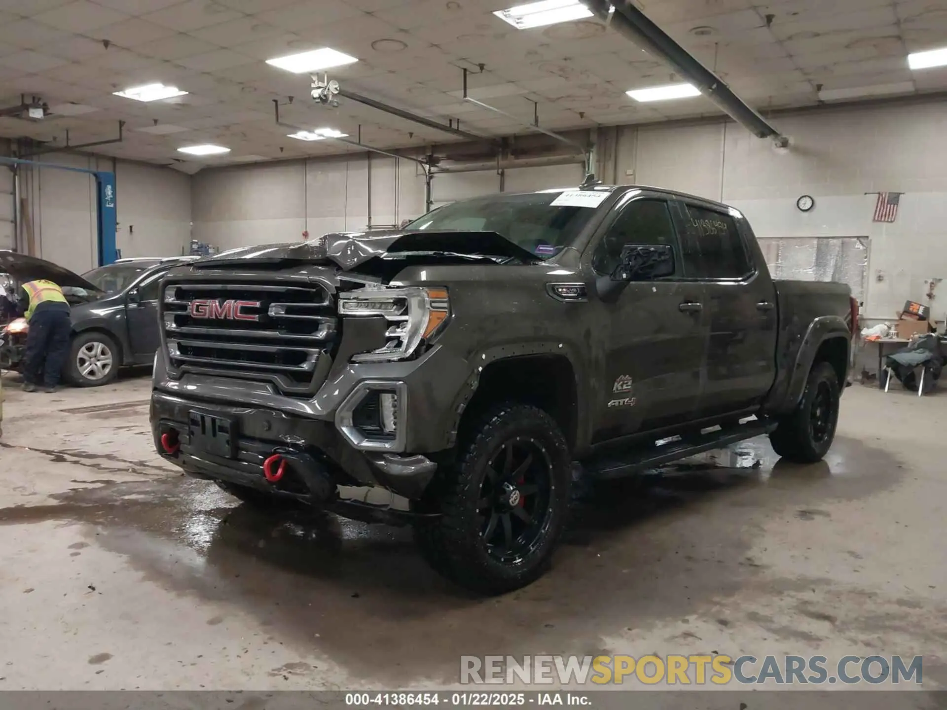 2 fotografías del automóvil dañado 1GTP9EEL9KZ287986 GMC SIERRA 1500 2019