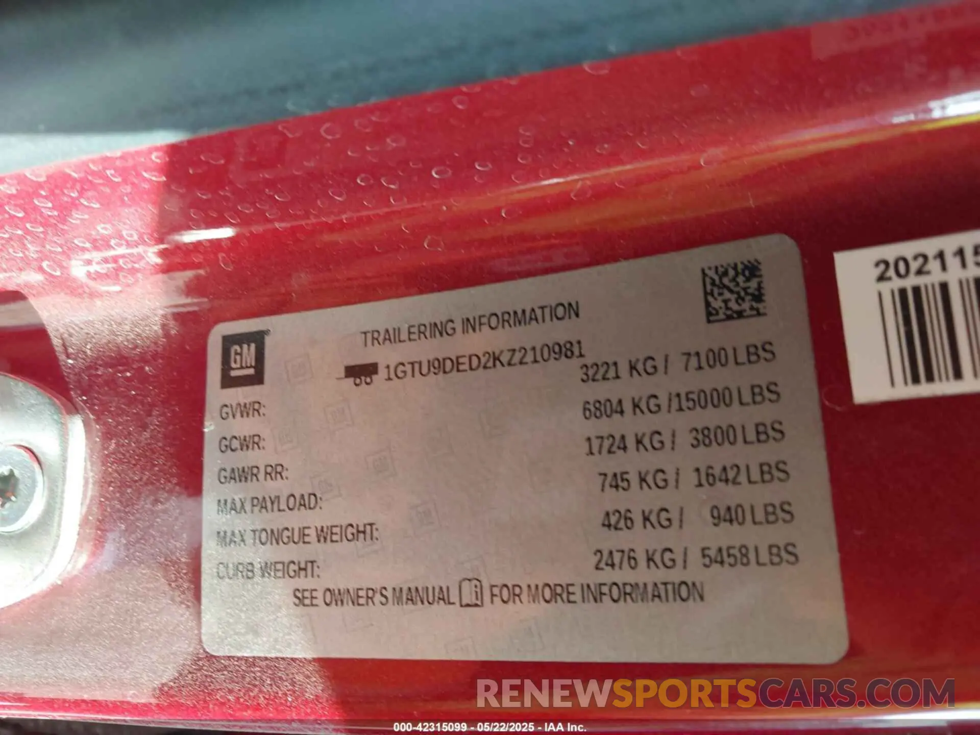 9 fotografías del automóvil dañado 1GTU9DED2KZ210981 GMC SIERRA 1500 2019