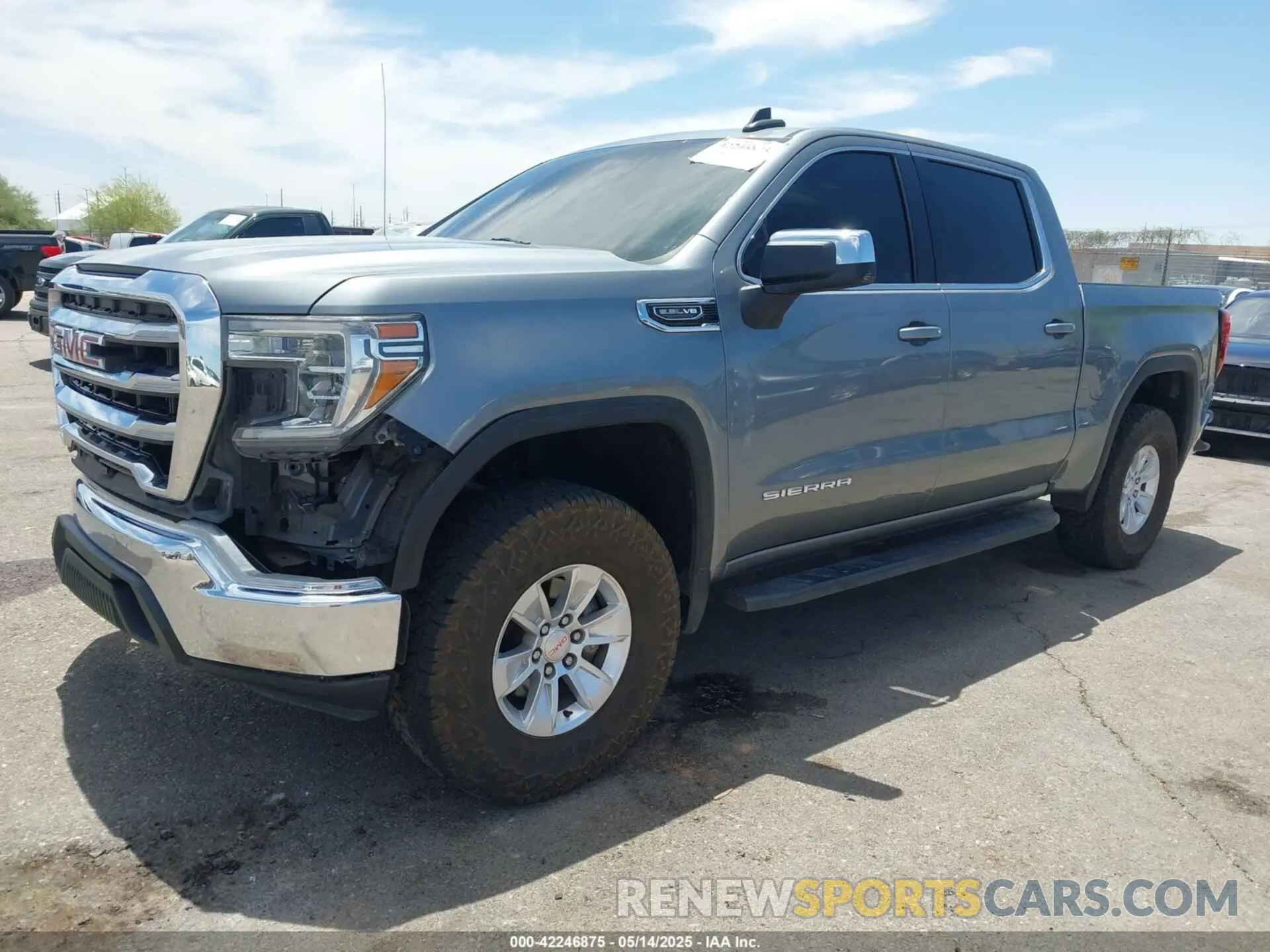 2 fotografías del automóvil dañado 3GTP8BED3KG240124 GMC SIERRA 1500 2019
