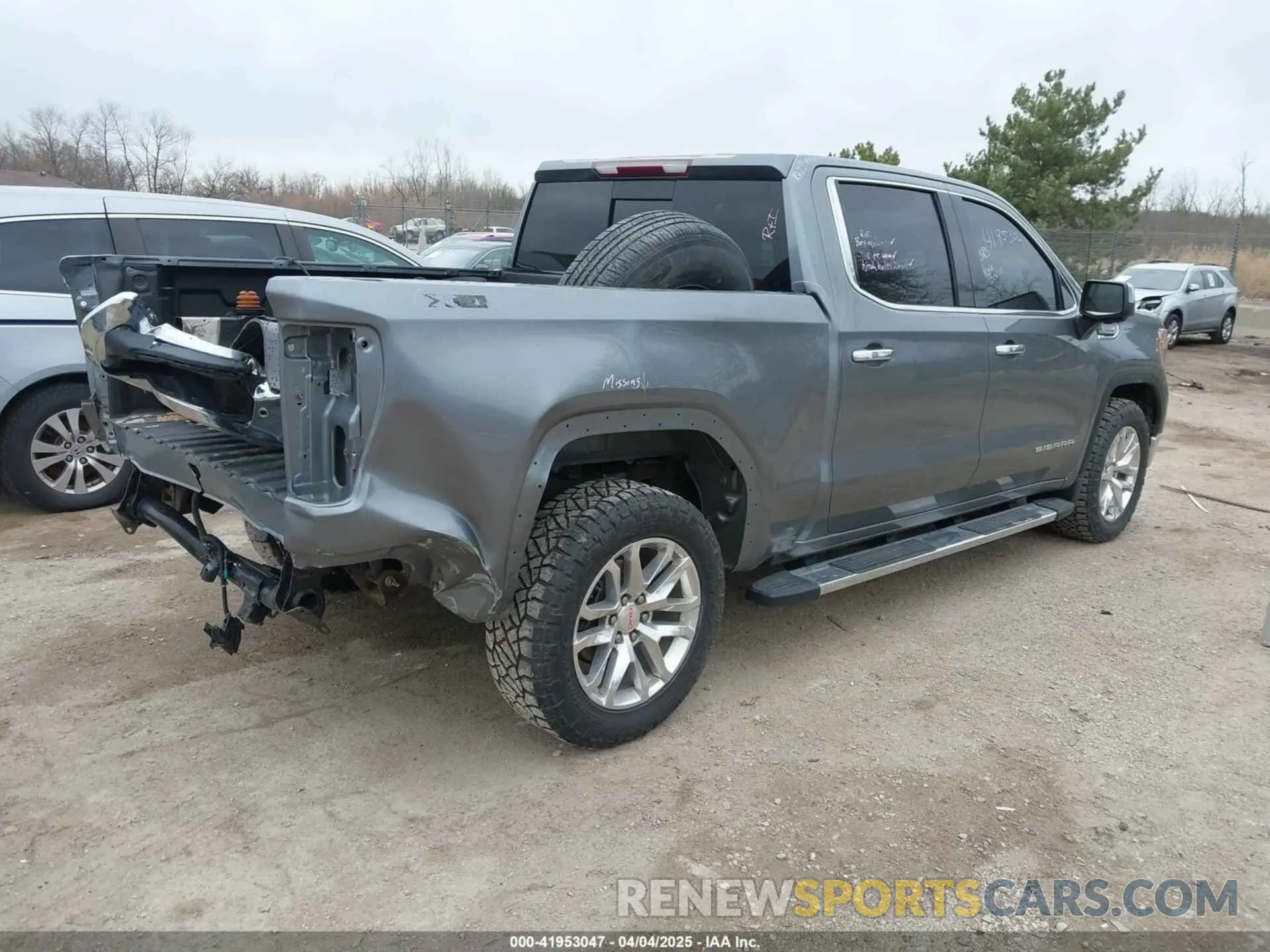 4 fotografías del automóvil dañado 3GTU9DED0KG290104 GMC SIERRA 1500 2019