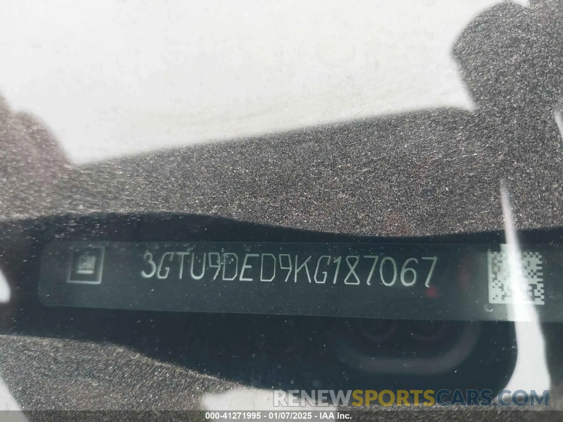 9 fotografías del automóvil dañado 3GTU9DED9KG187067 GMC SIERRA 1500 2019