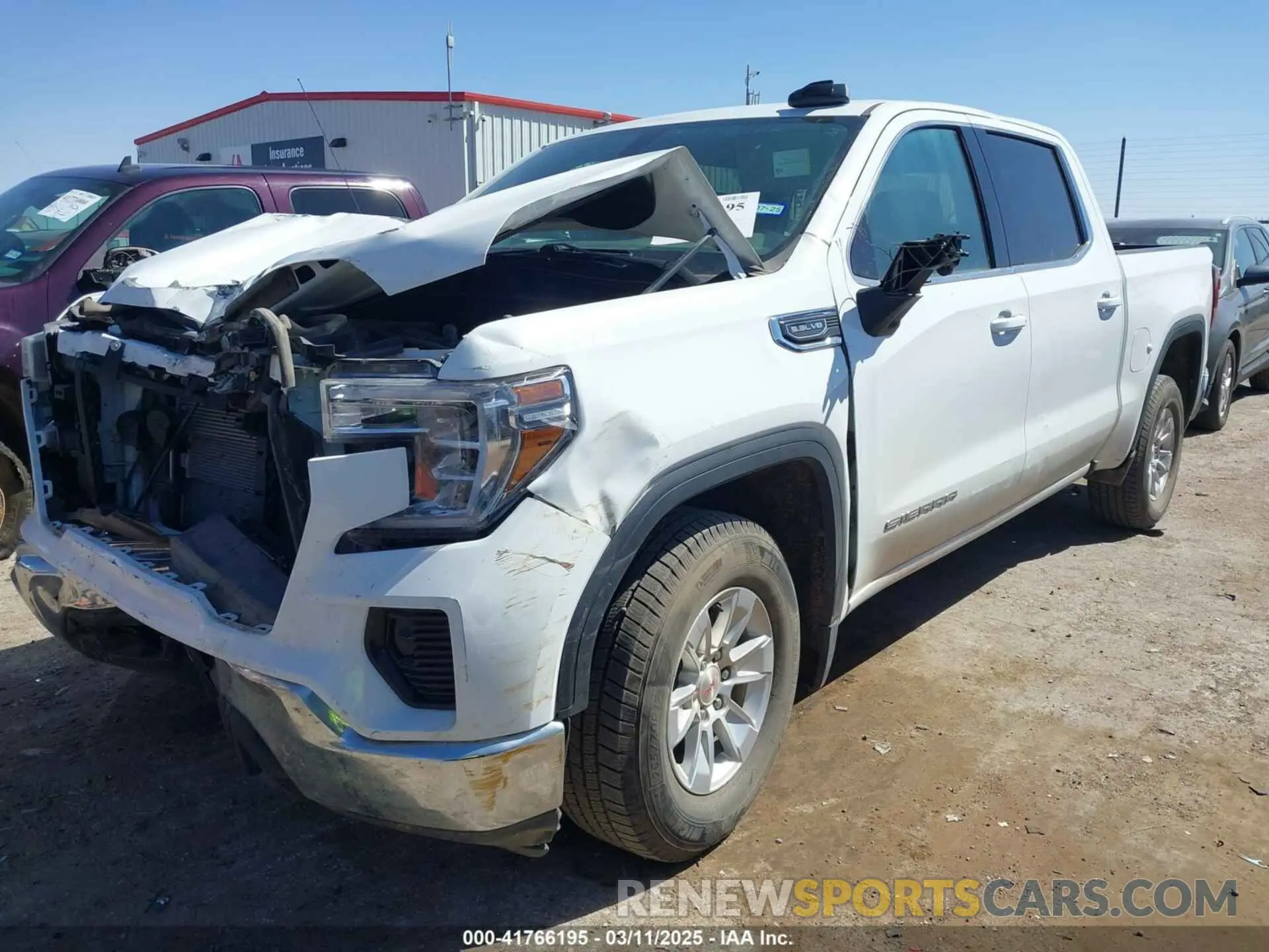 2 fotografías del automóvil dañado 1GTP8BED2LZ172075 GMC SIERRA 1500 2020
