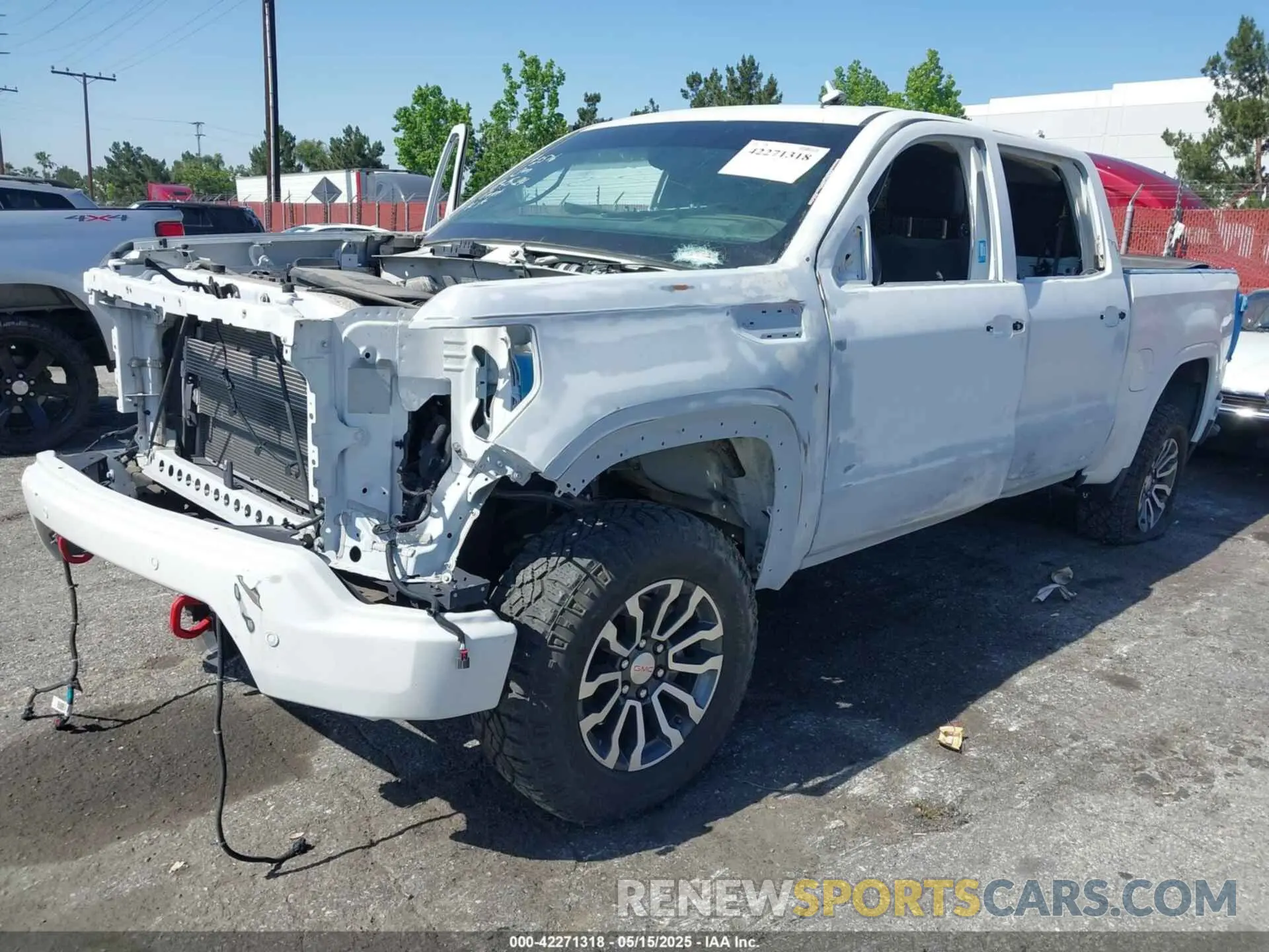 2 fotografías del automóvil dañado 1GTP9EELXLZ316476 GMC SIERRA 1500 2020