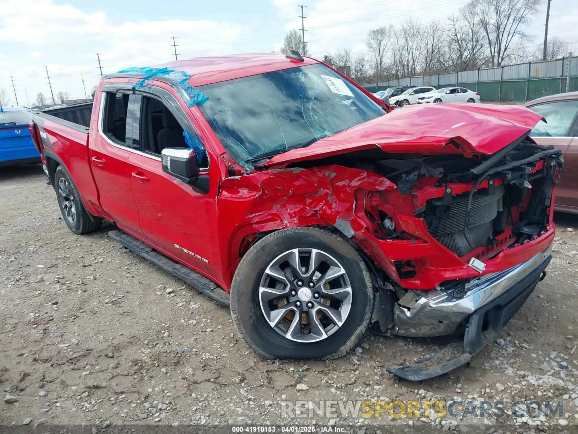 1 fotografías del automóvil dañado 1GTR9BED0LZ212076 GMC SIERRA 1500 2020