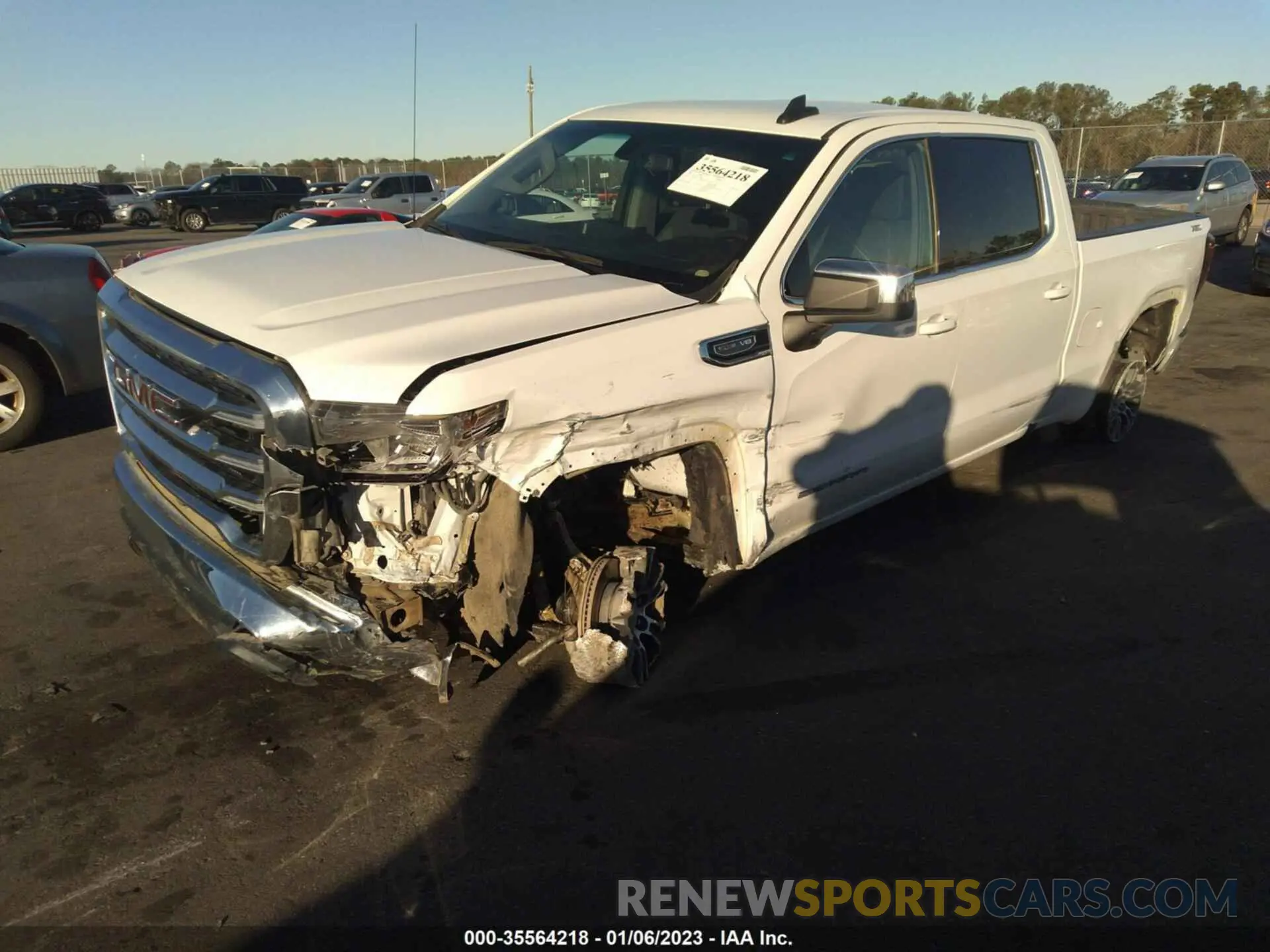 2 fotografías del automóvil dañado 1GTU9BED4LZ230610 GMC SIERRA 1500 2020