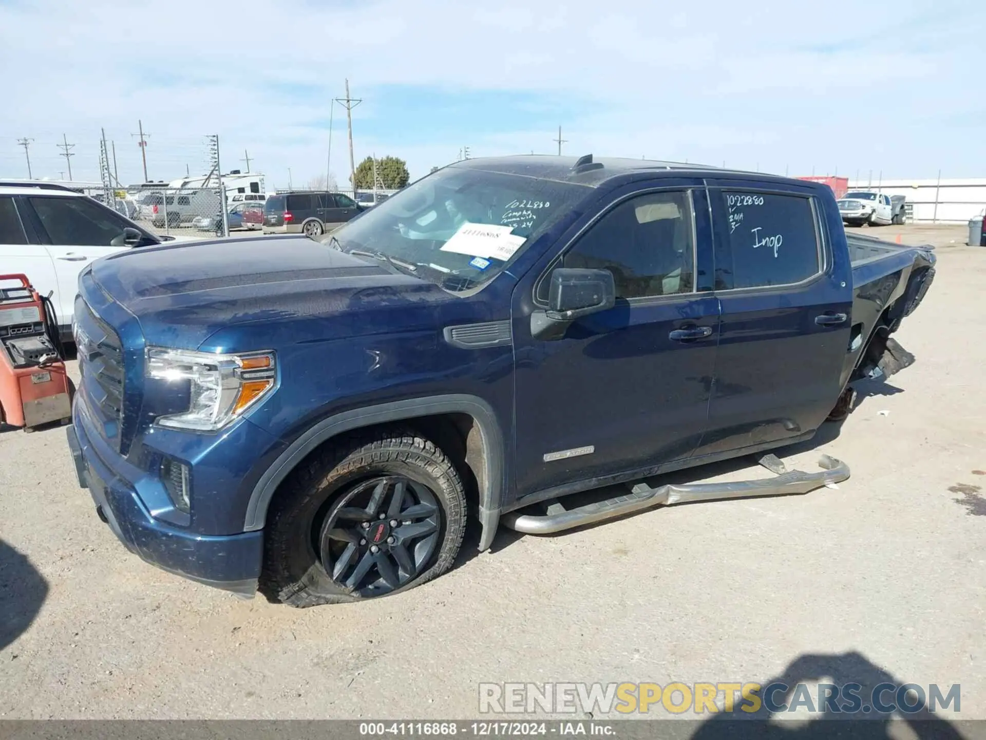 2 fotografías del automóvil dañado 3GTP8CEK0LG358153 GMC SIERRA 1500 2020