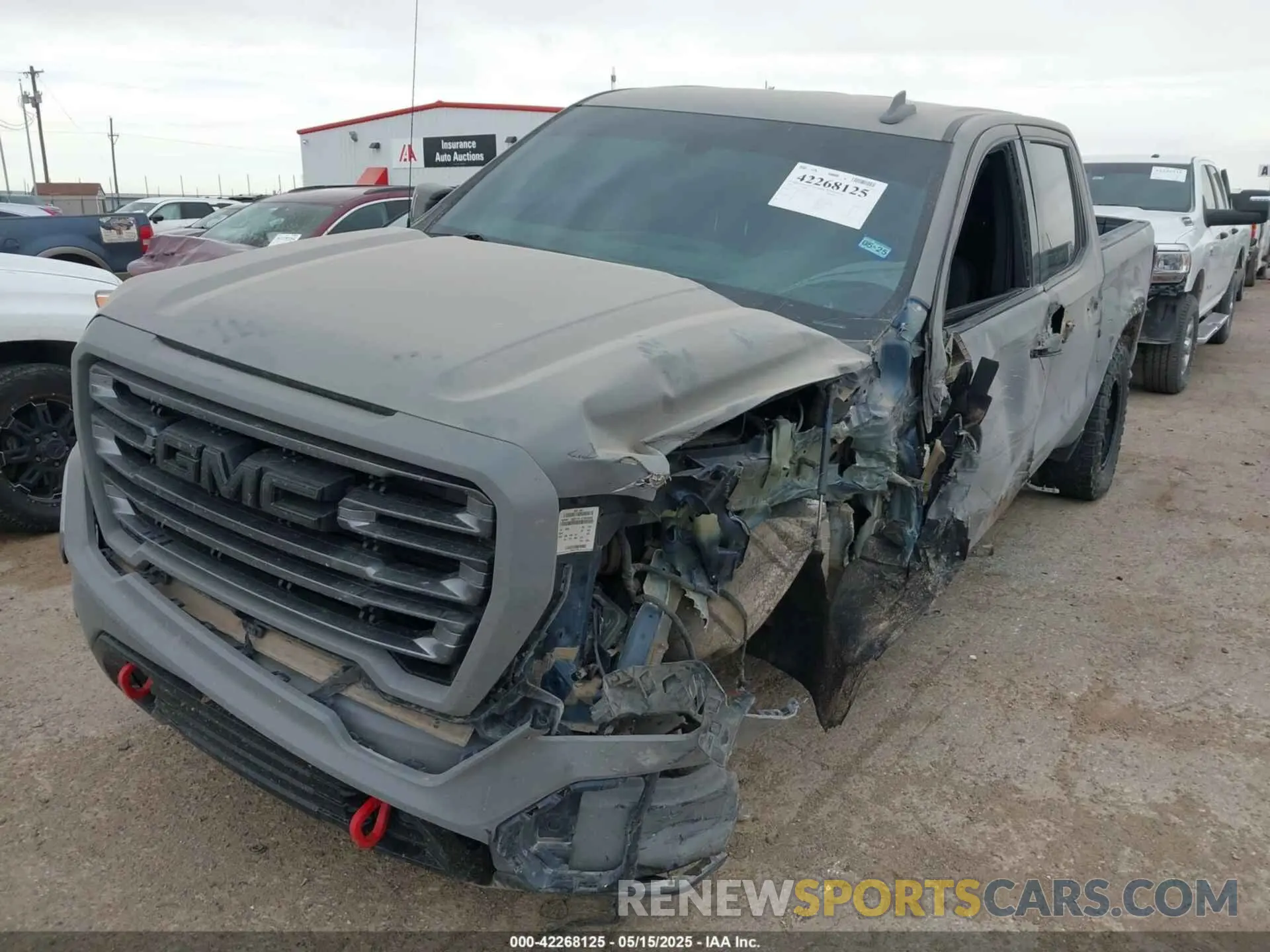 2 fotografías del automóvil dañado 3GTP9EEL1LG307584 GMC SIERRA 1500 2020