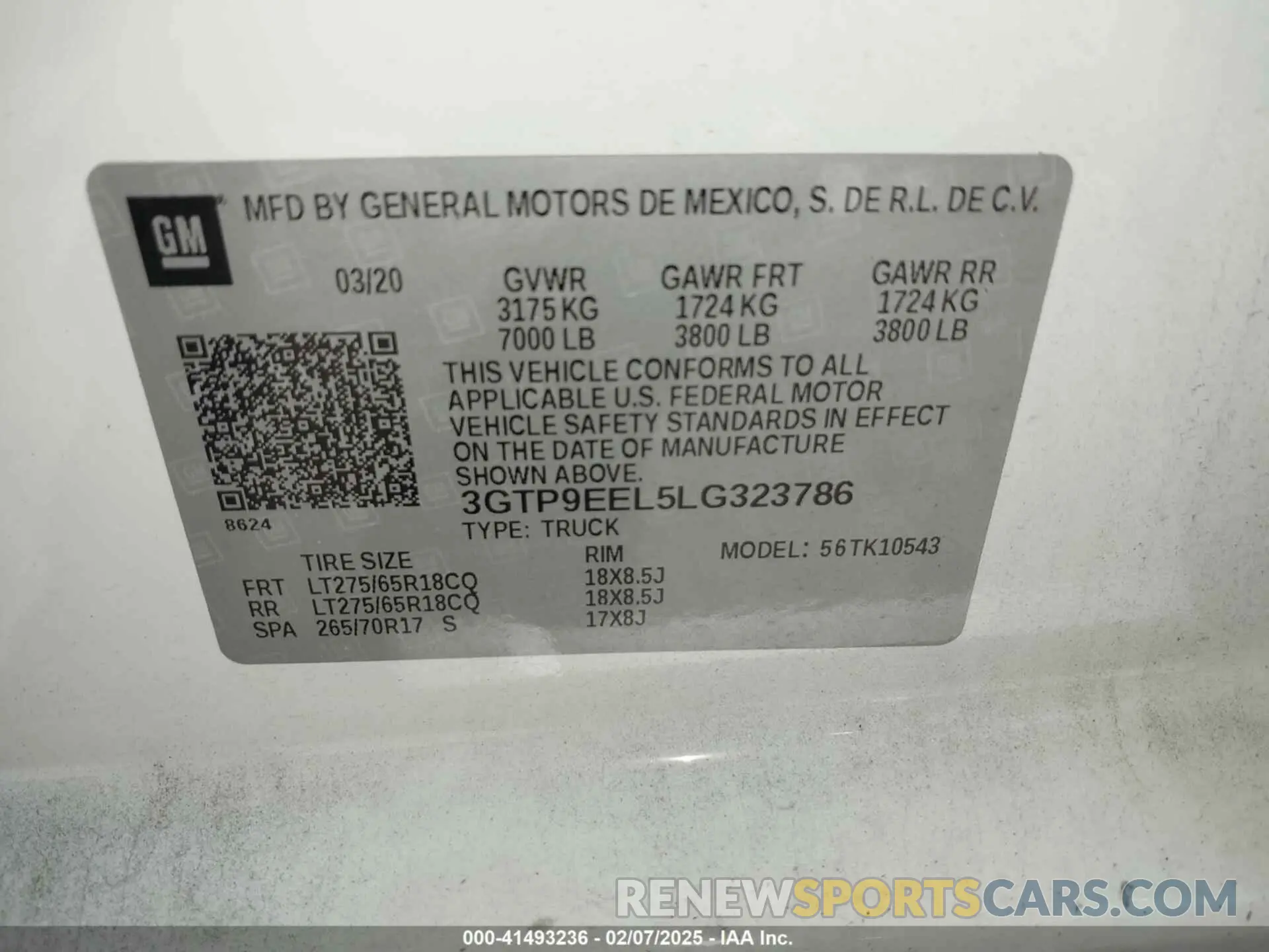 9 fotografías del automóvil dañado 3GTP9EEL5LG323786 GMC SIERRA 1500 2020