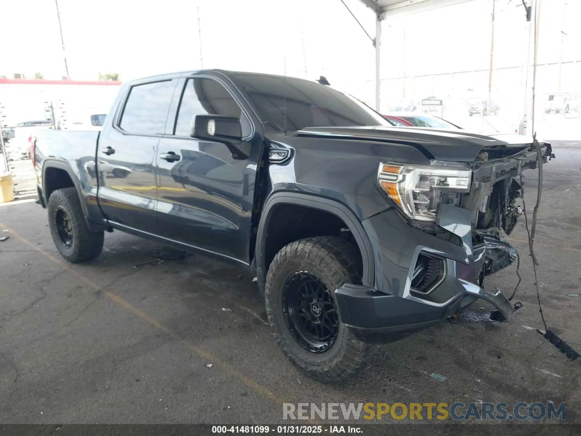 1 fotografías del automóvil dañado 1GTP8CED1MZ265581 GMC SIERRA 1500 2021