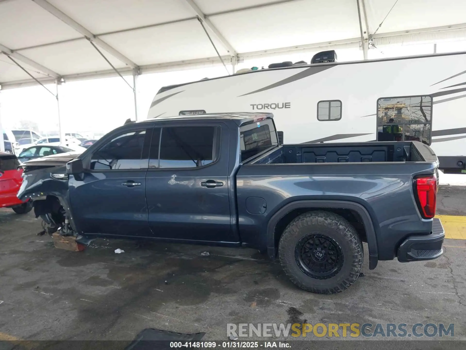 15 fotografías del automóvil dañado 1GTP8CED1MZ265581 GMC SIERRA 1500 2021