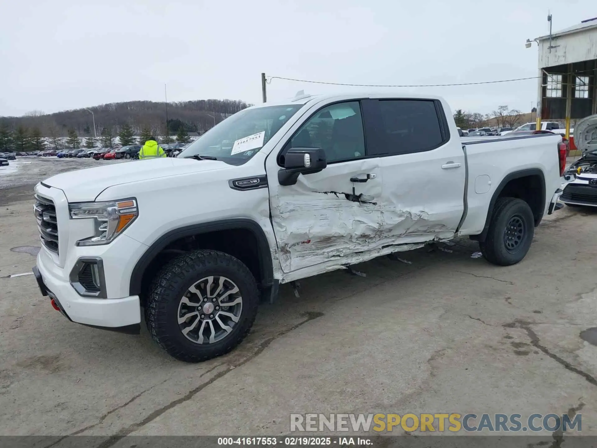 2 fotografías del automóvil dañado 1GTP9EED9MZ254983 GMC SIERRA 1500 2021