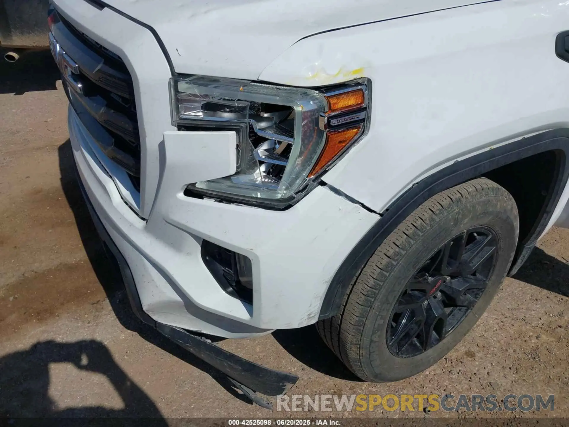 6 fotografías del automóvil dañado 1GTR9CED3MZ240235 GMC SIERRA 1500 2021