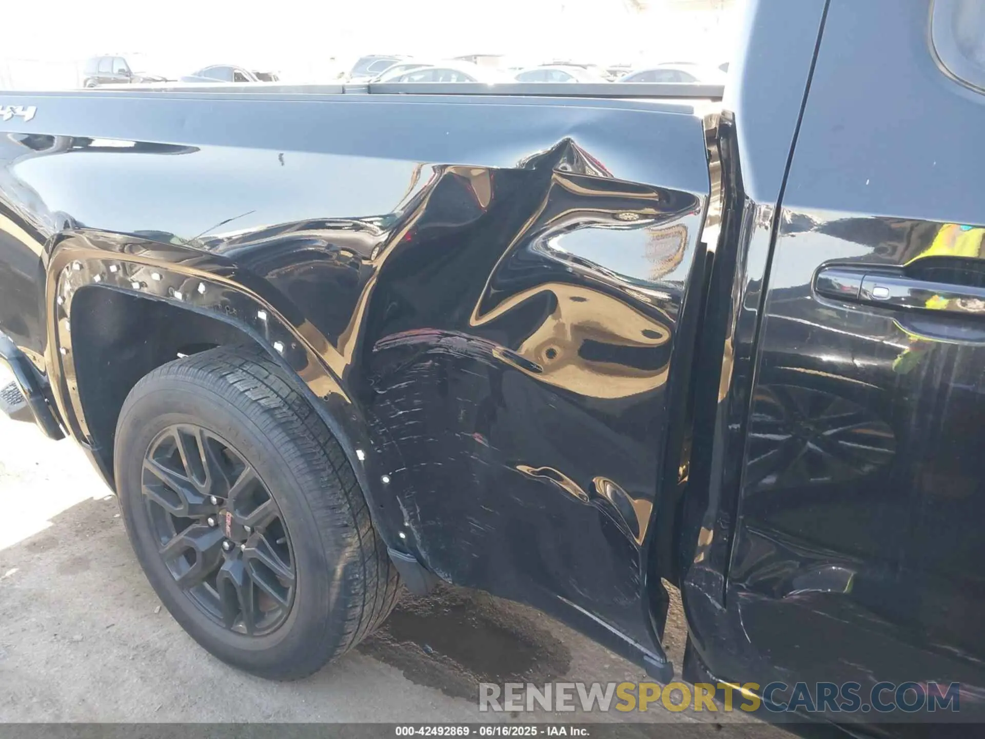 6 fotografías del automóvil dañado 1GTR9CED7MZ225866 GMC SIERRA 1500 2021