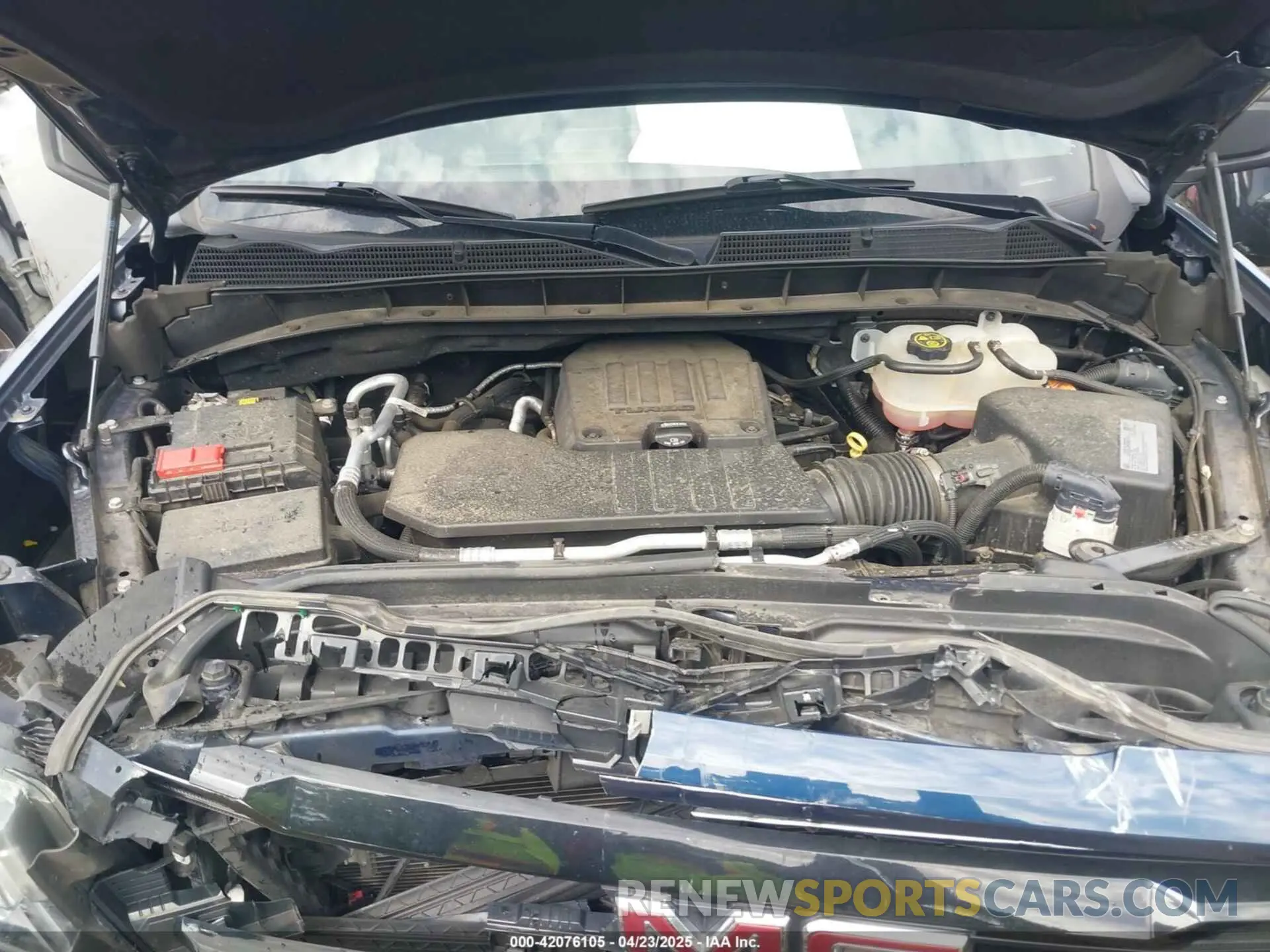 10 fotografías del automóvil dañado 1GTR9CEK7MZ166607 GMC SIERRA 1500 2021