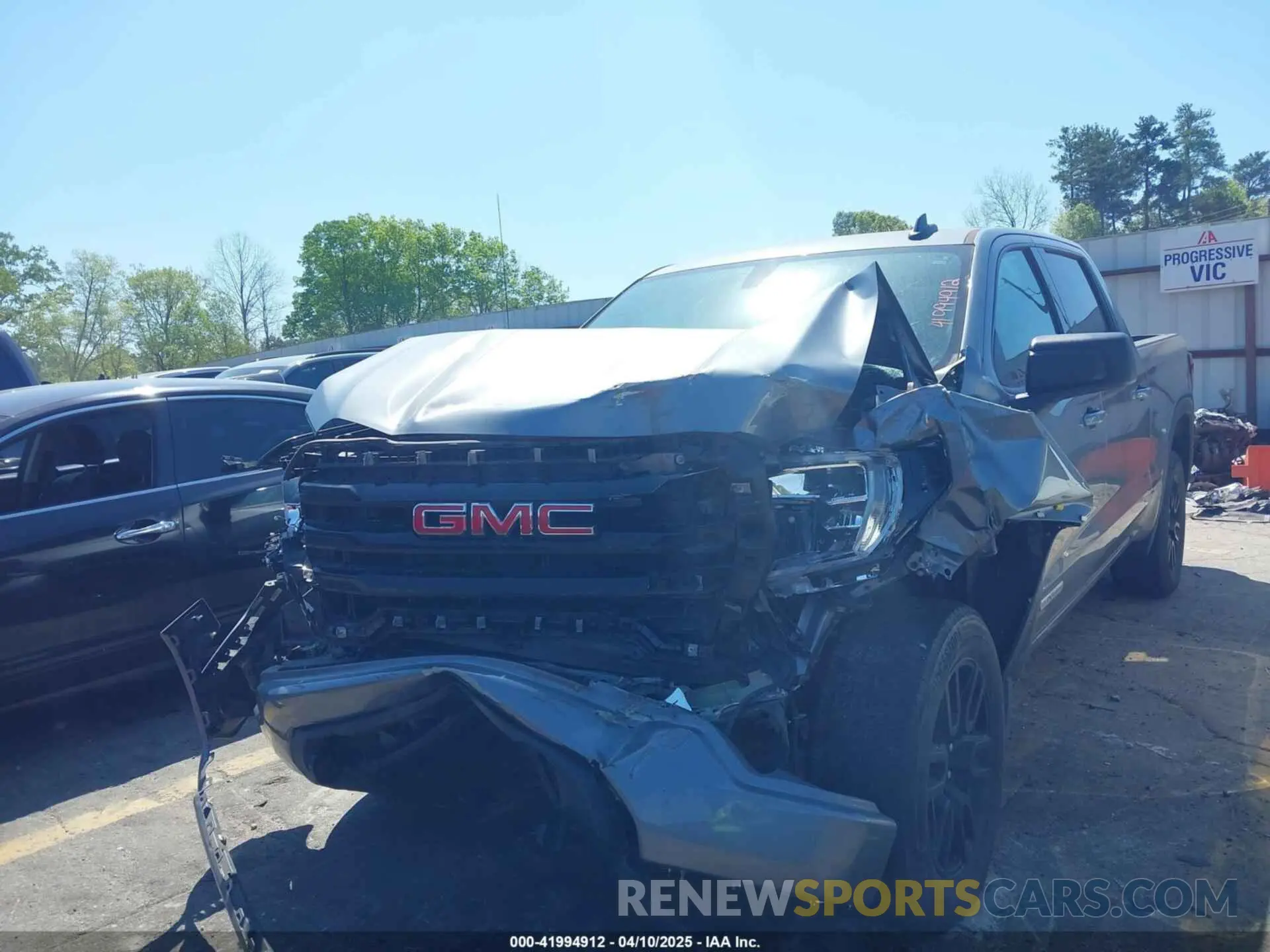 2 fotografías del automóvil dañado 3GTP8CEK1MG398906 GMC SIERRA 1500 2021