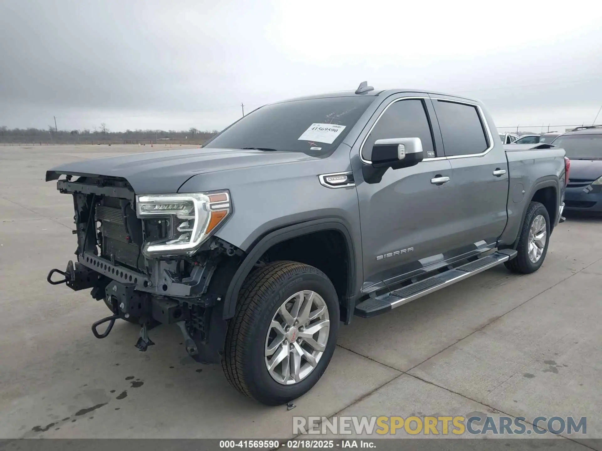 2 fotografías del automóvil dañado 3GTP8DED3MG401795 GMC SIERRA 1500 2021