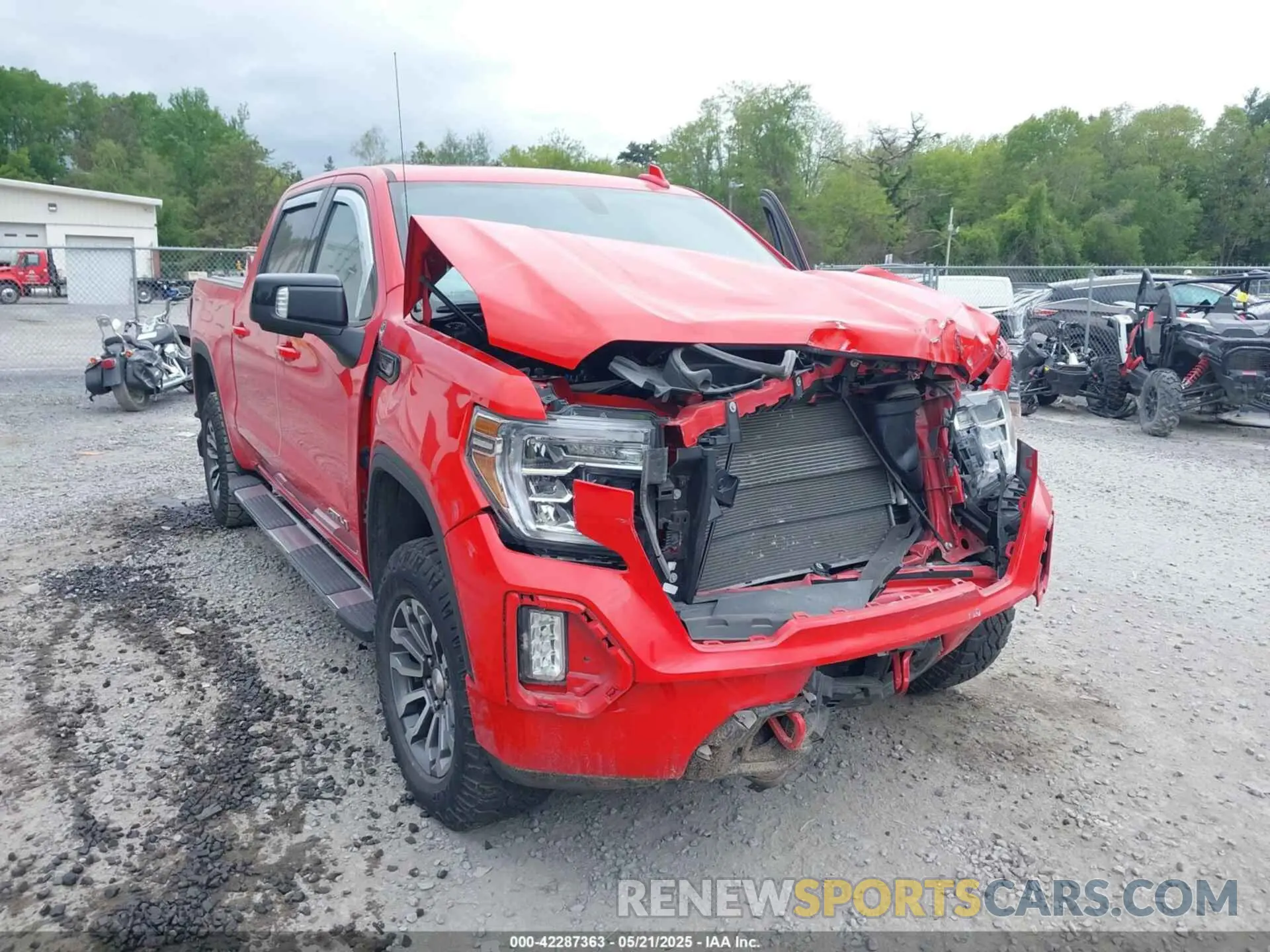 6 fotografías del automóvil dañado 3GTP9EED2MG382241 GMC SIERRA 1500 2021