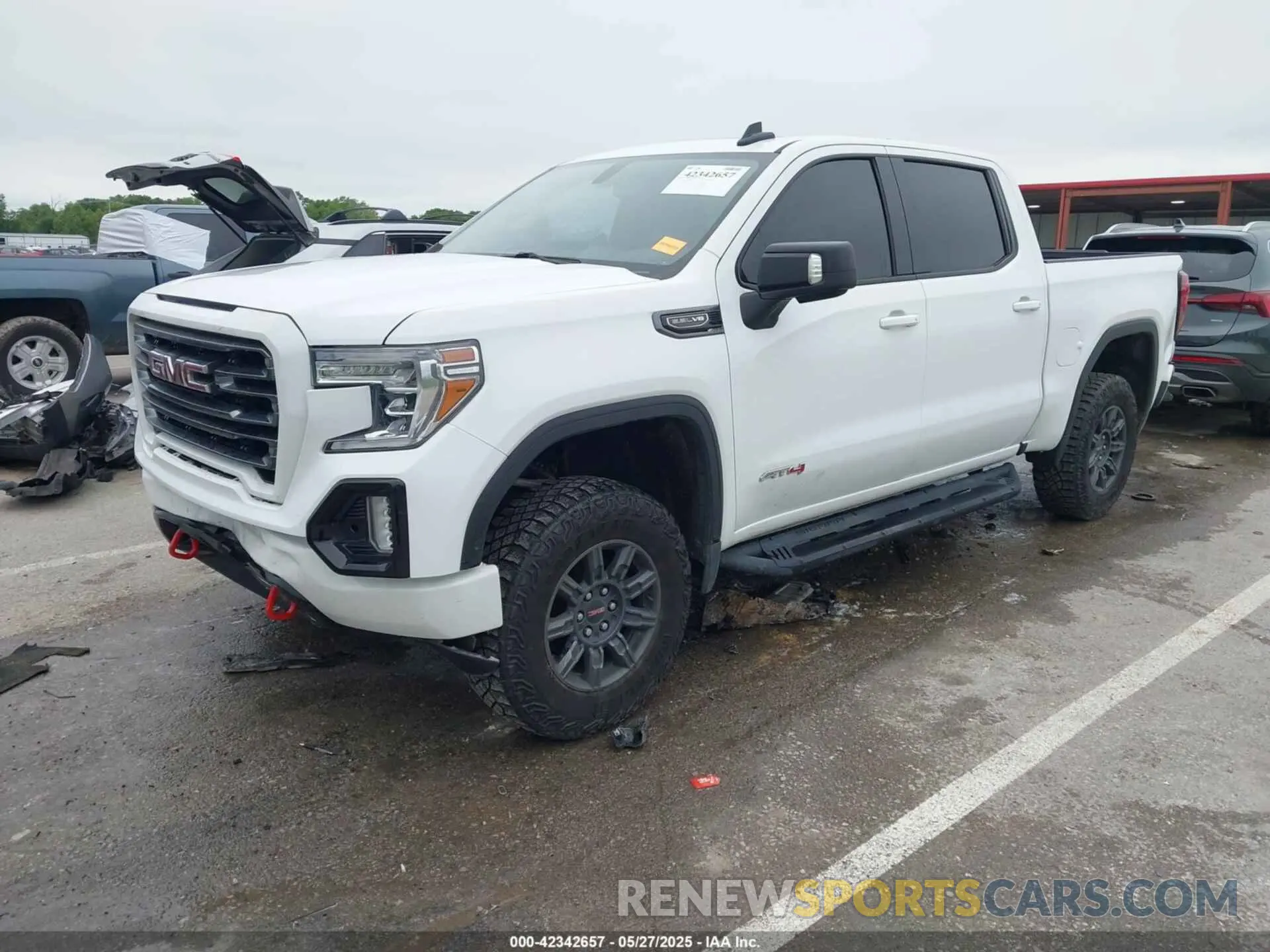 2 fotografías del automóvil dañado 3GTP9EED4MG390227 GMC SIERRA 1500 2021