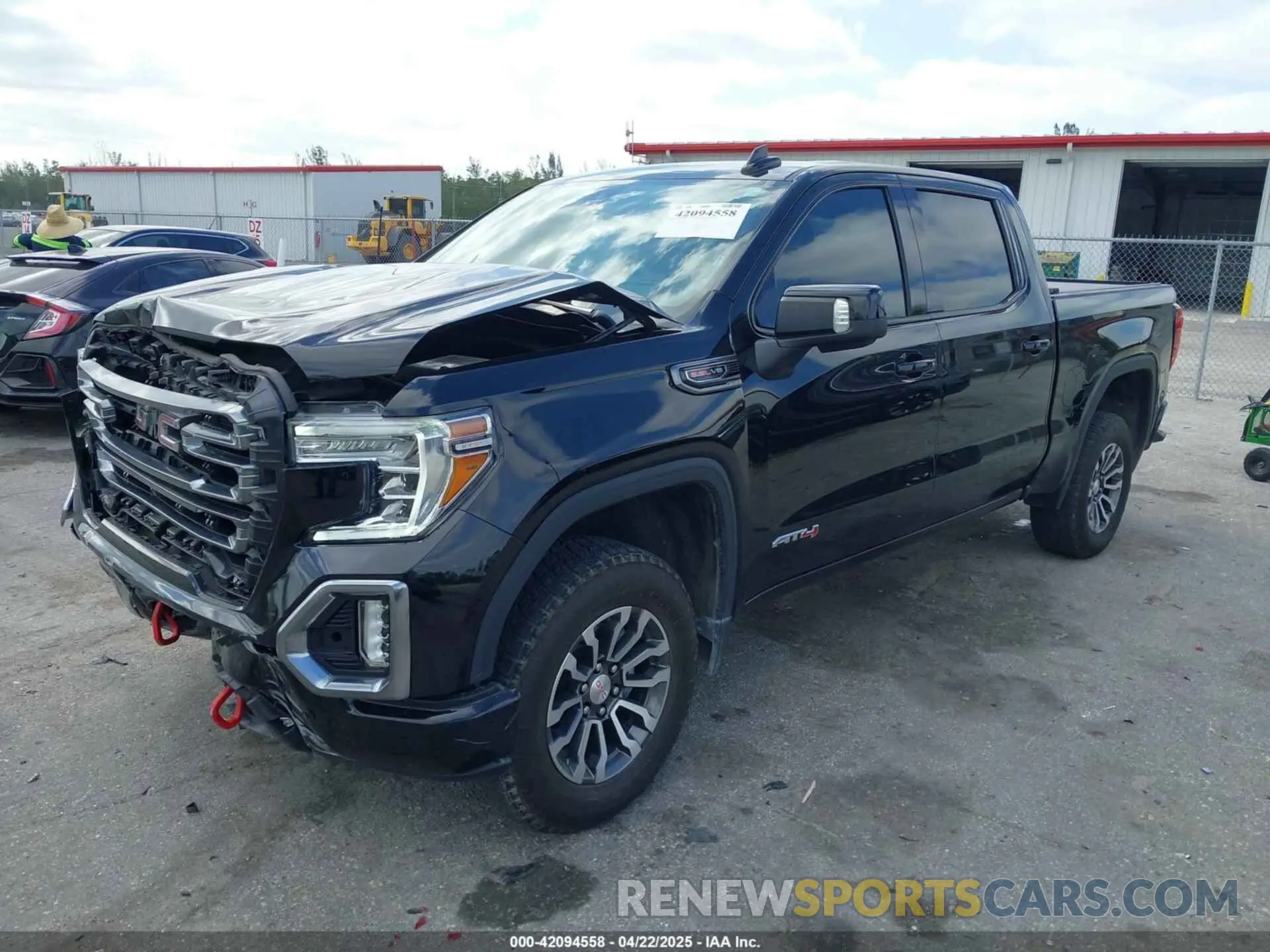 2 fotografías del automóvil dañado 3GTP9EEL6MG296549 GMC SIERRA 1500 2021