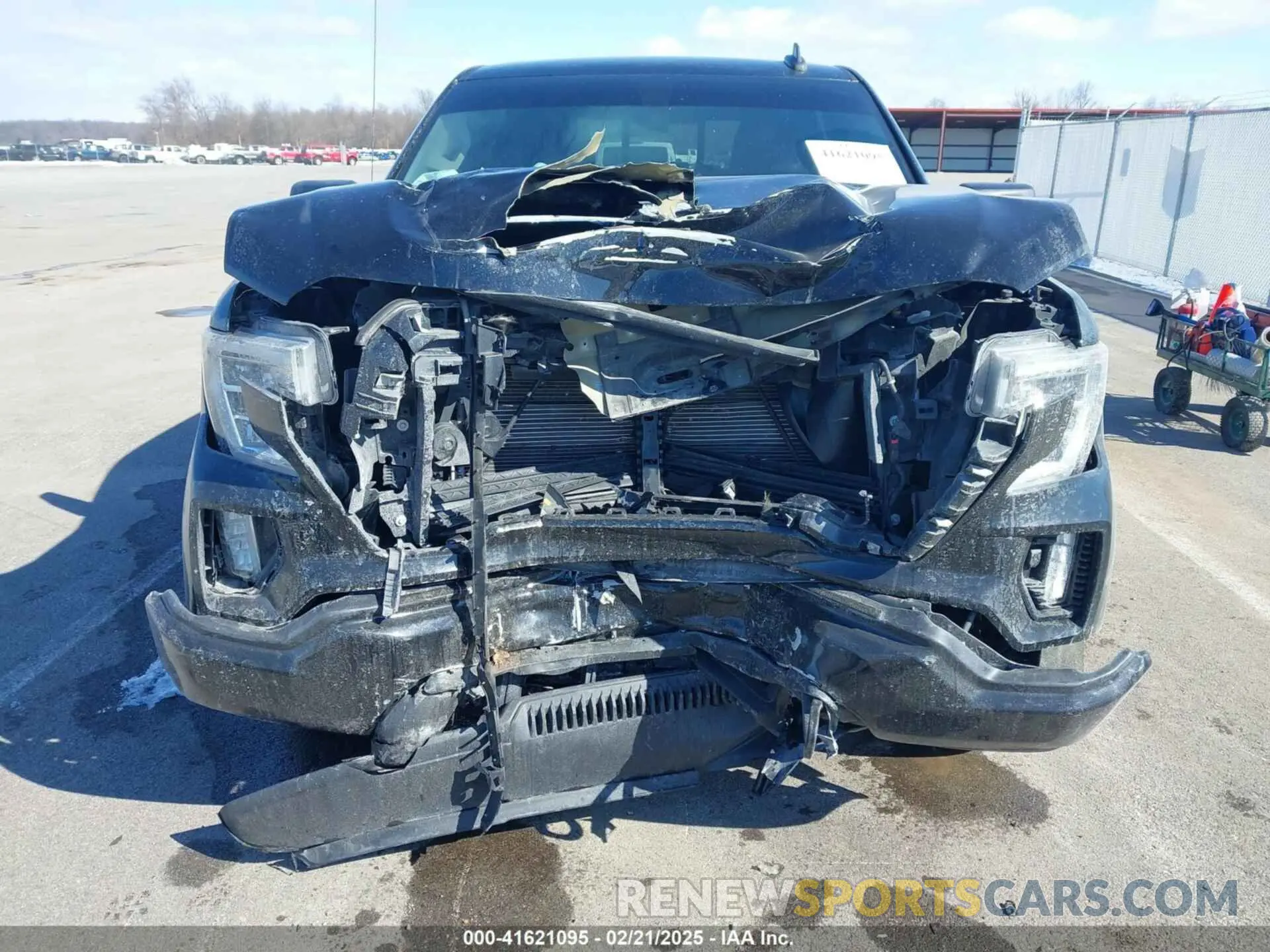 6 fotografías del automóvil dañado 3GTU9CET9MG315442 GMC SIERRA 1500 2021