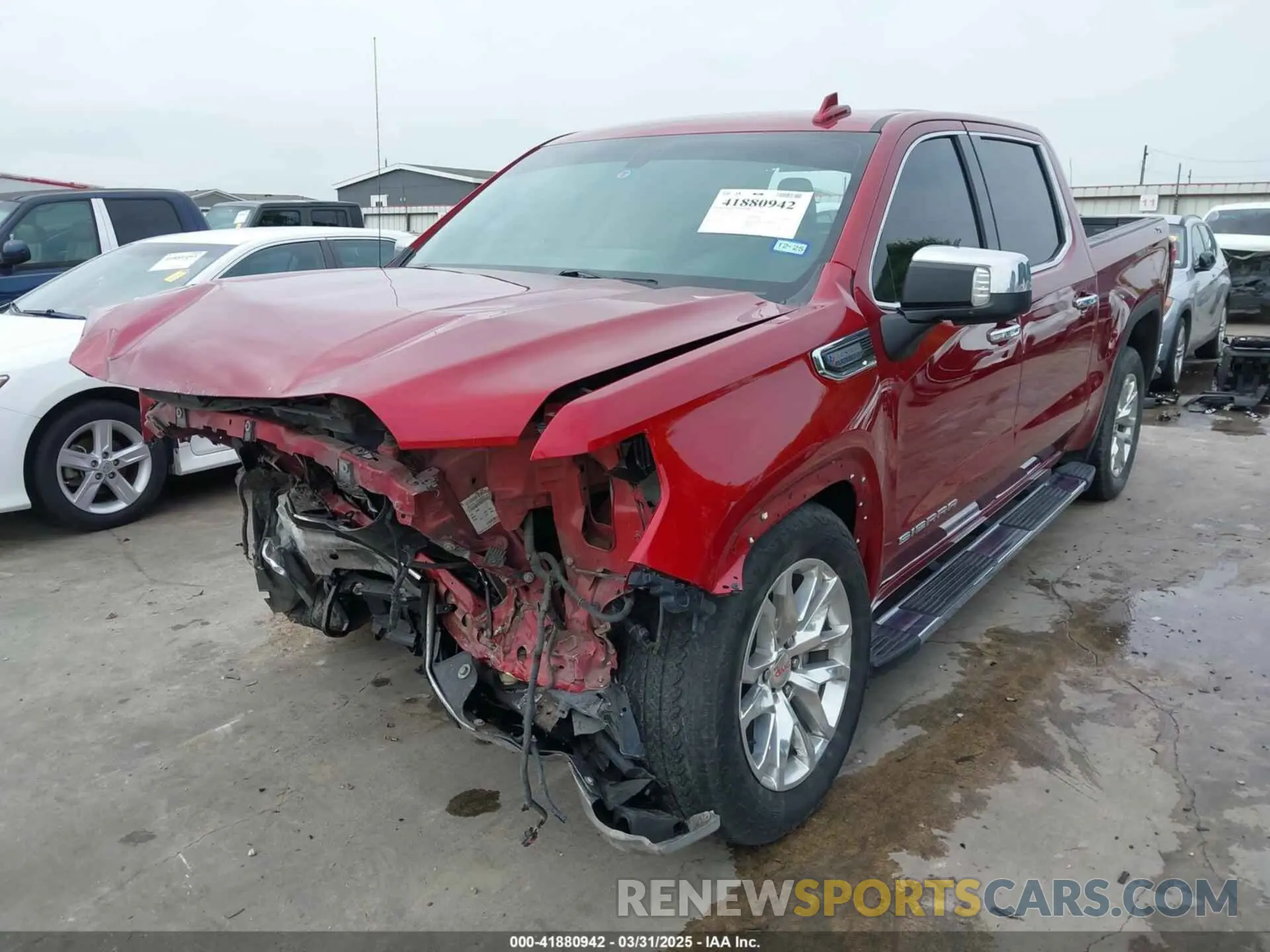 2 fotografías del automóvil dañado 3GTU9DED2MG153183 GMC SIERRA 1500 2021