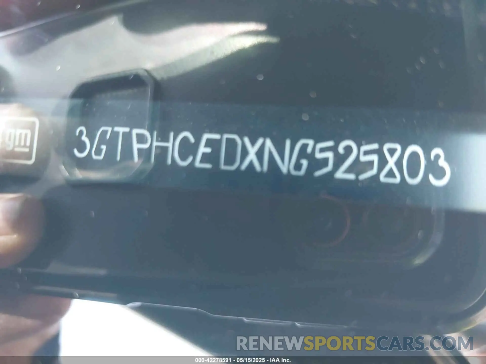 9 fotografías del automóvil dañado 3GTPHCEDXNG525803 GMC SIERRA 1500 2022