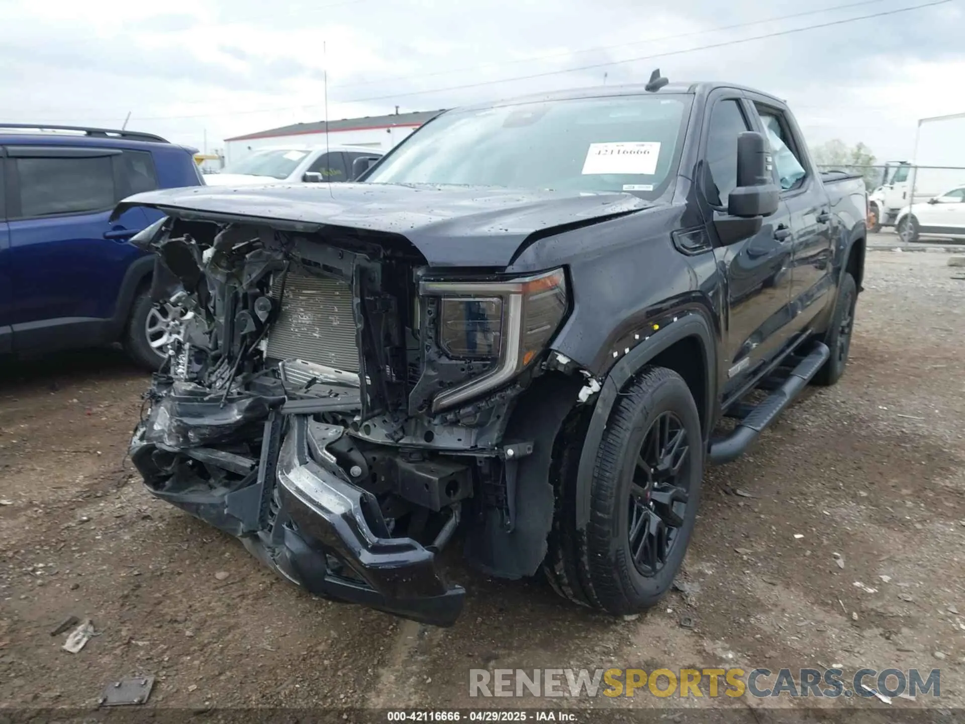 2 fotografías del automóvil dañado 3GTPUCEK1NG557680 GMC SIERRA 1500 2022