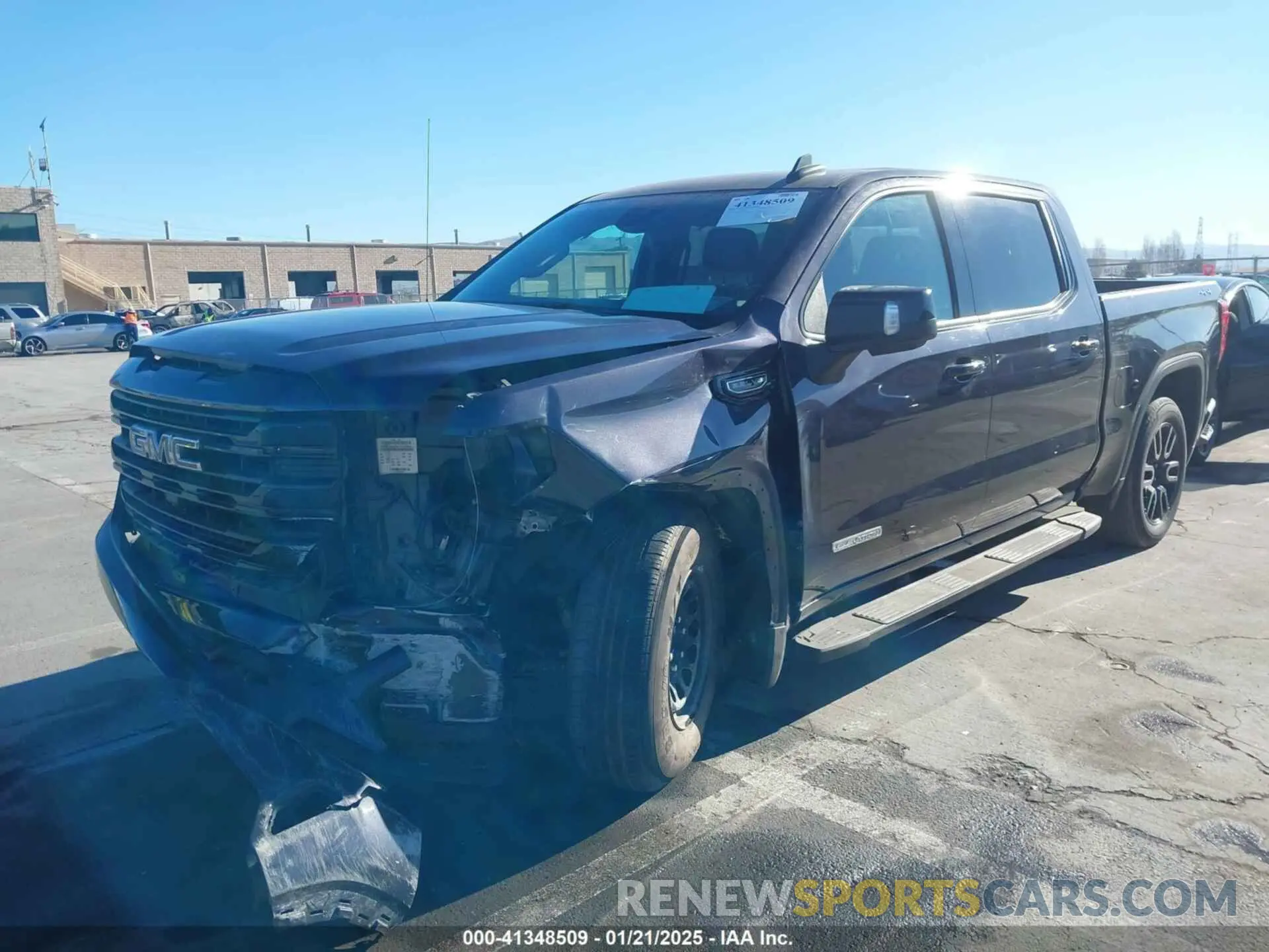 2 fotografías del automóvil dañado 3GTUUCED1NG641213 GMC SIERRA 1500 2022